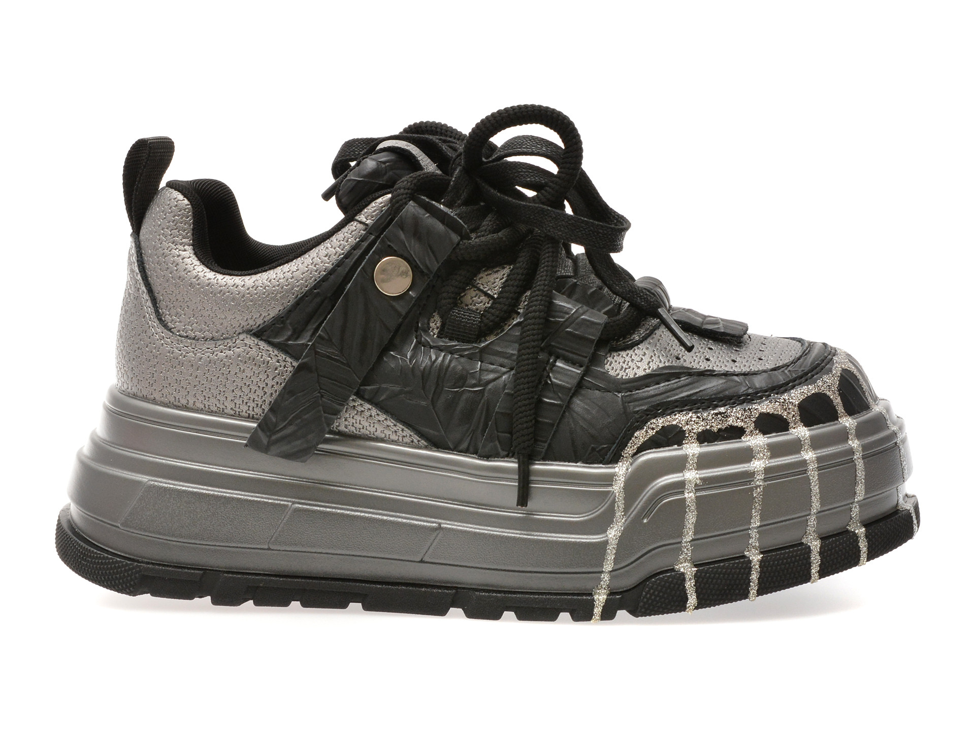 Pantofi sport GRYXX negri, 3201, din piele naturala