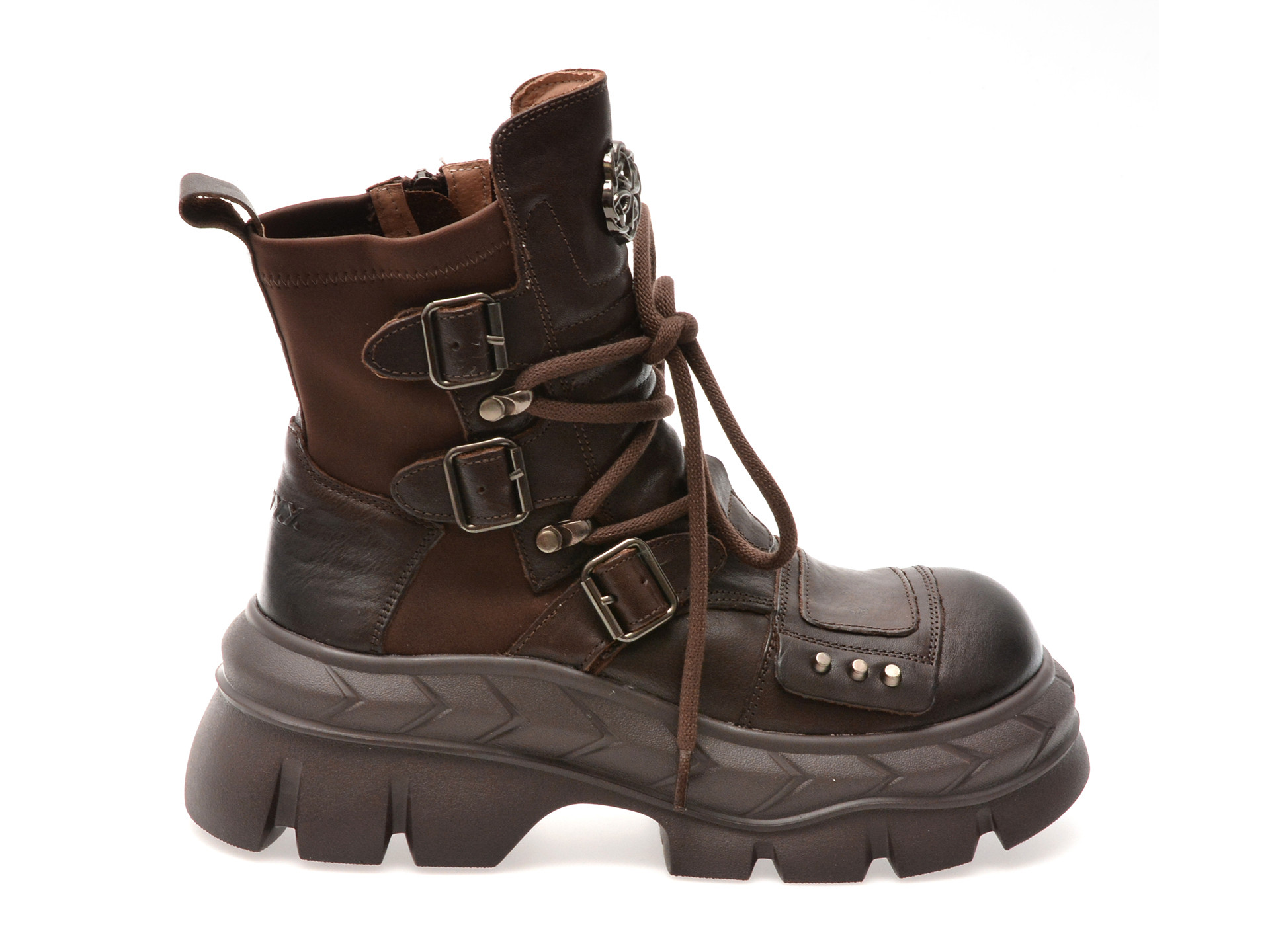 Bocanci GRYXX maro, 2622, din piele naturala