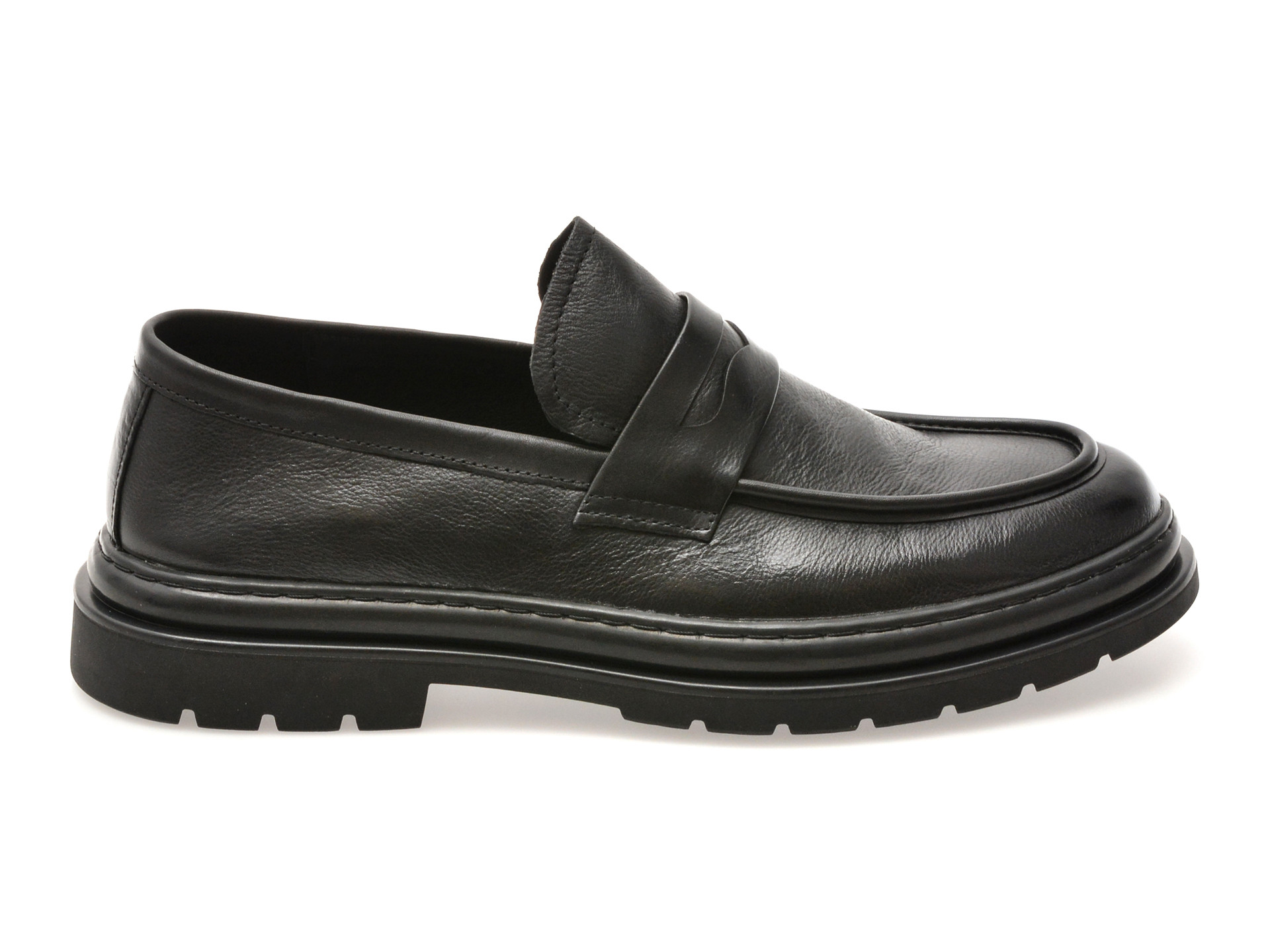 Mocasini GRYXX negri, 56518, din piele naturala