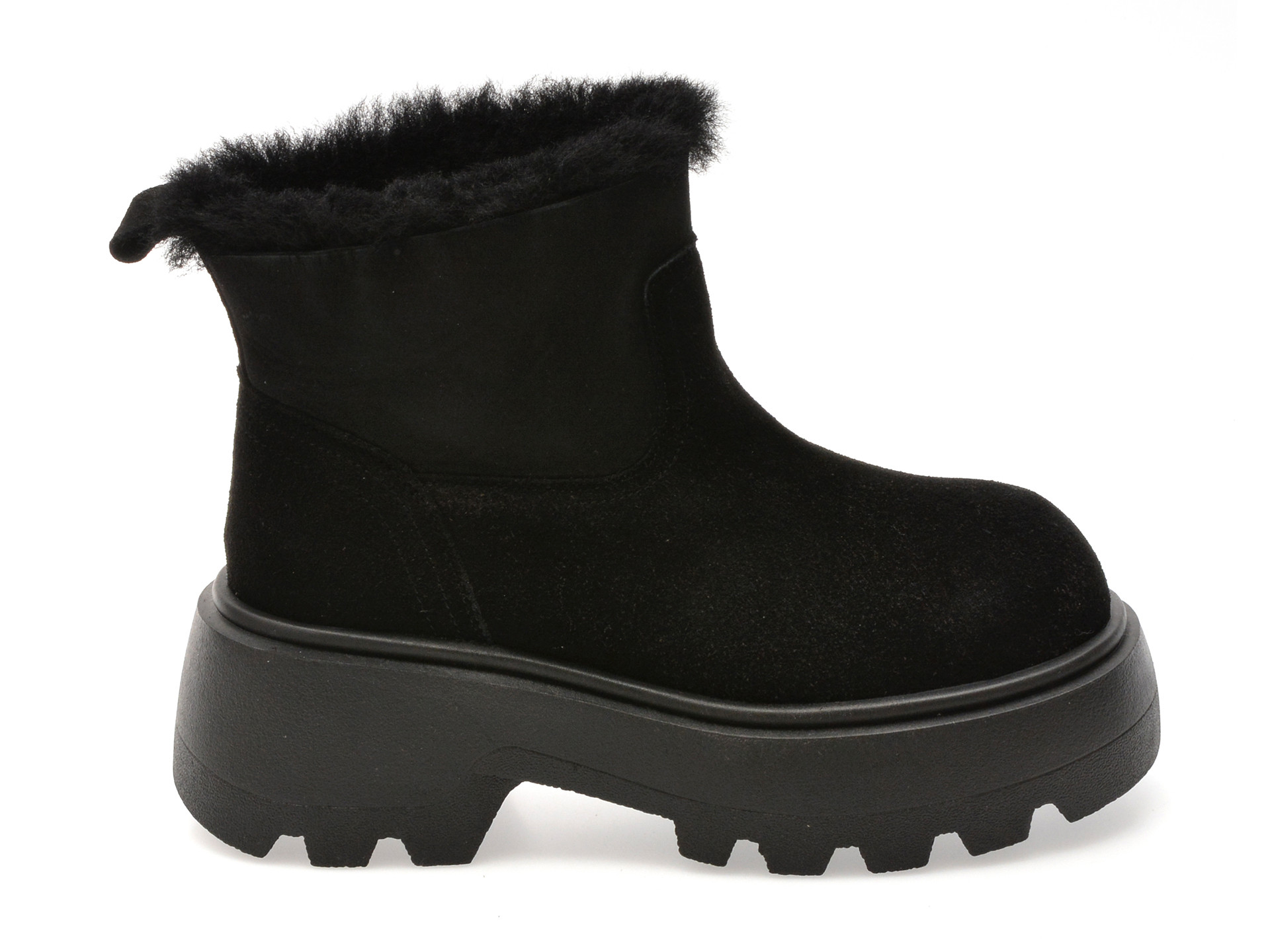 Ghete GRYXX negre, 1511, din piele intoarsa