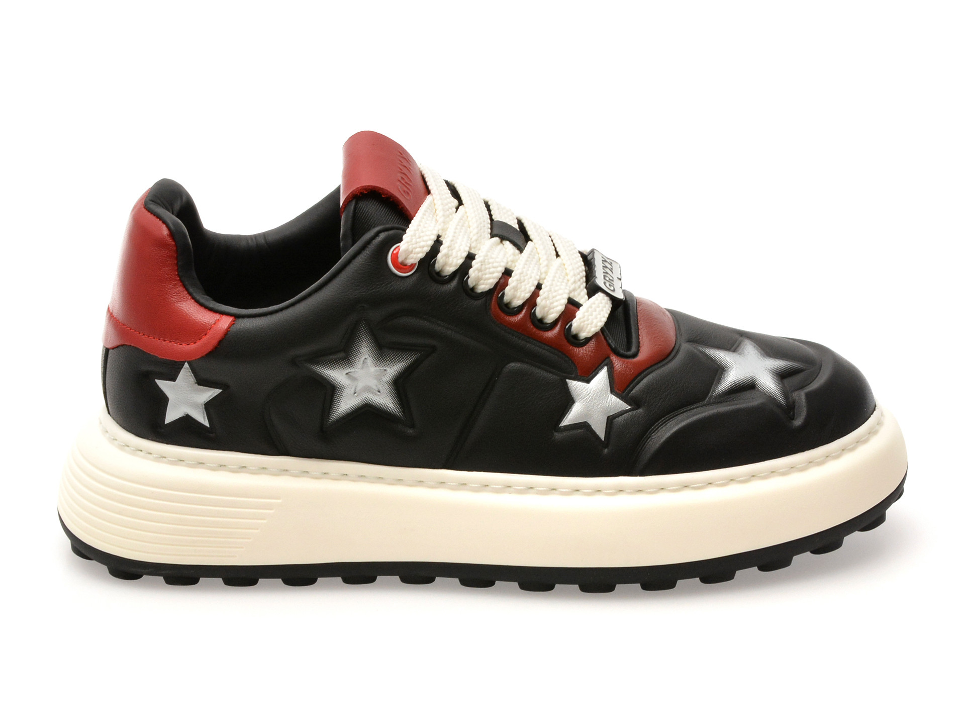Pantofi sport GRYXX negri, LN53, din piele naturala