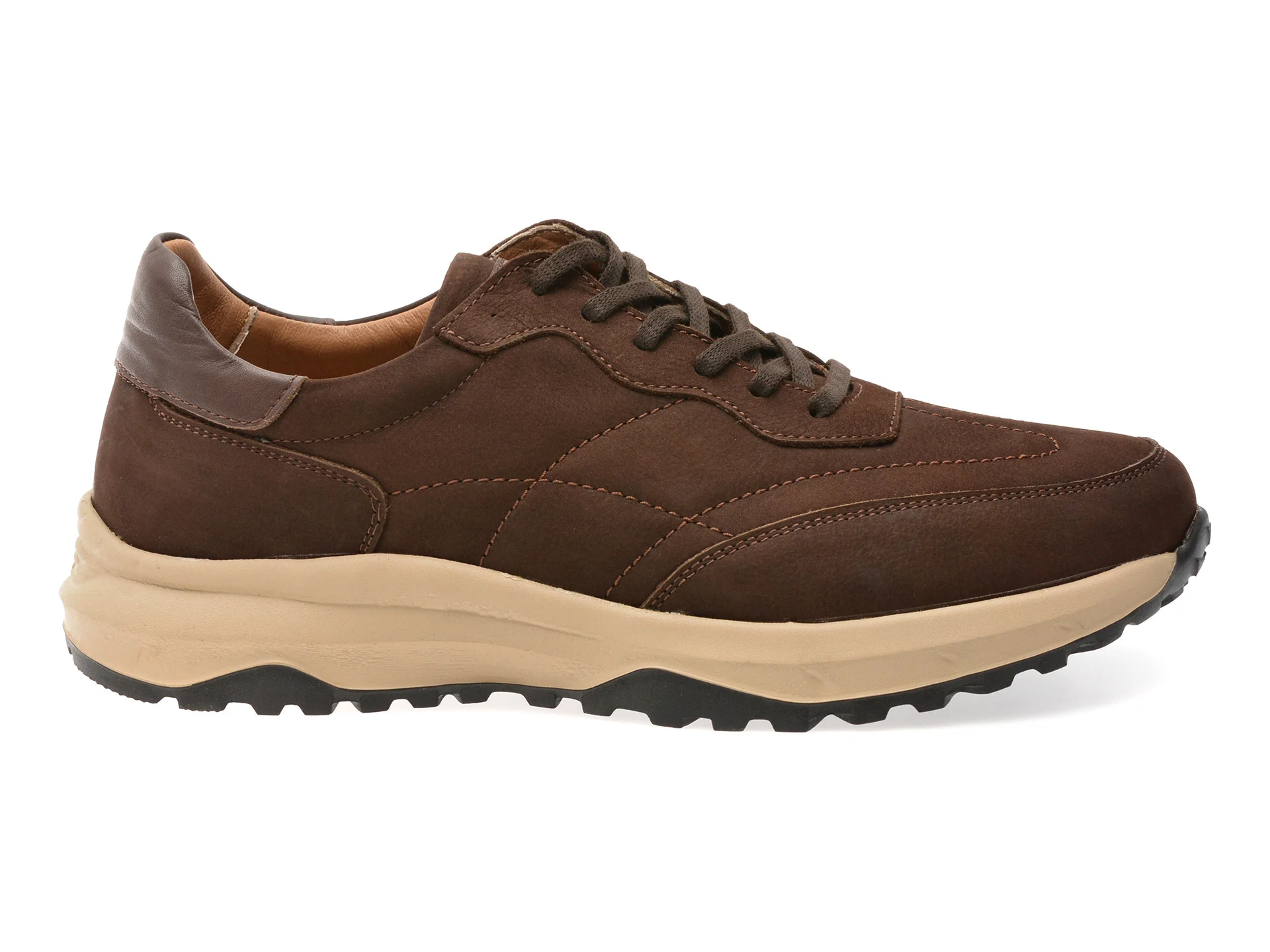 Pantofi sport GRYXX maro, BS1010, din nabuc