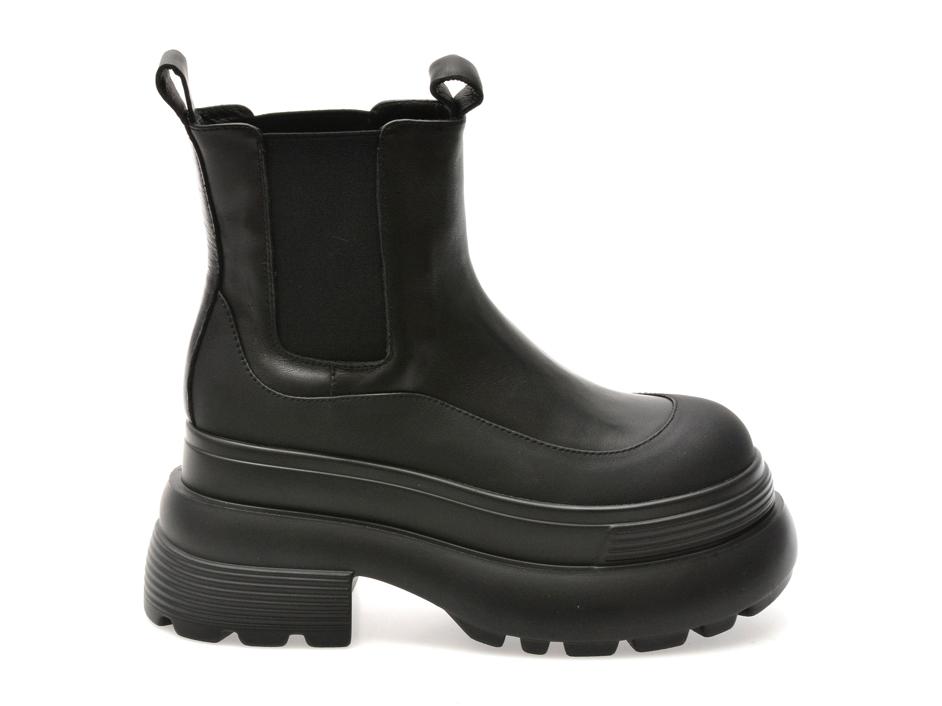 Ghete GRYXX negre, 598, din piele naturala