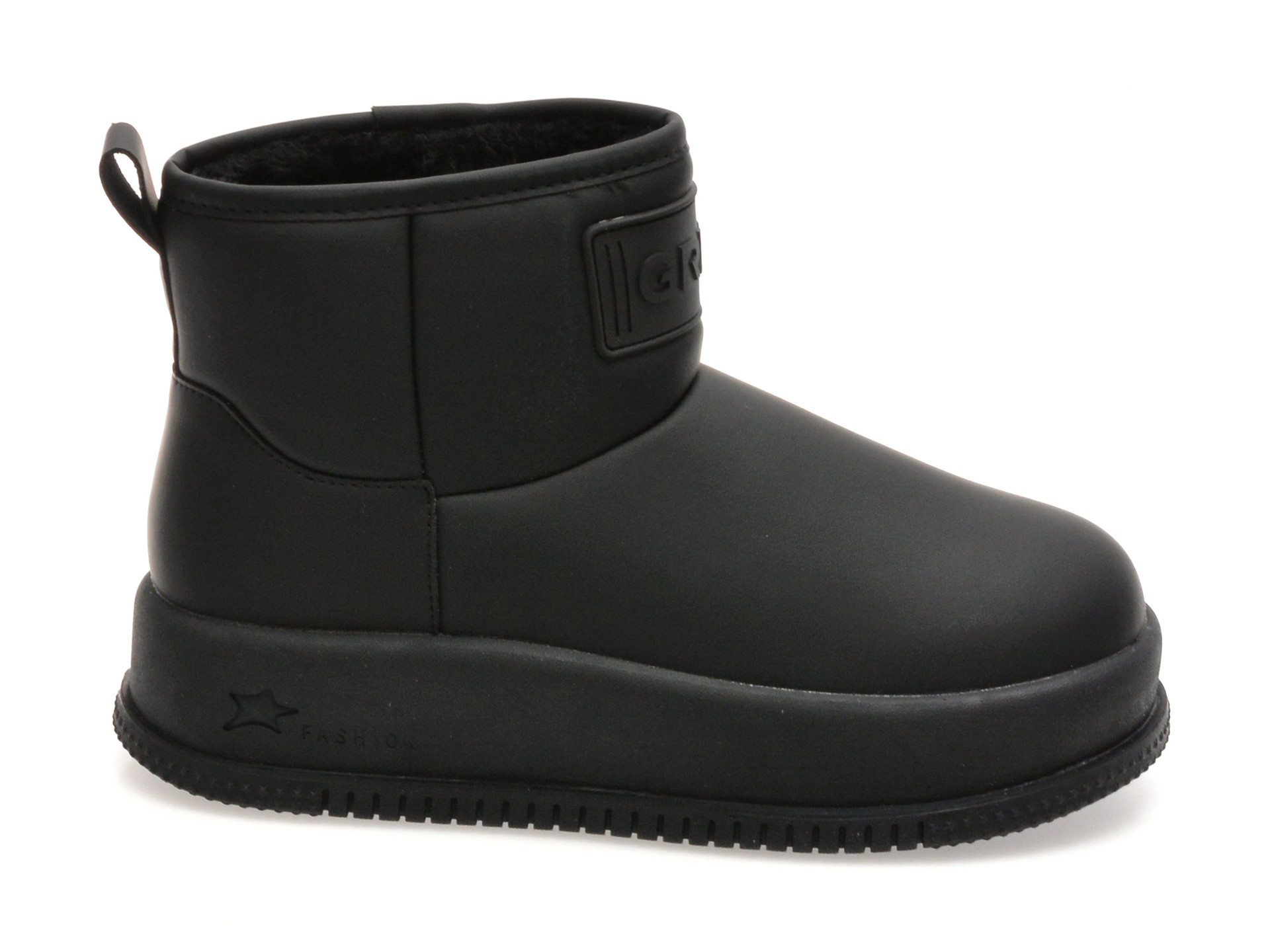 Ghete GRYXX negre, 936, din piele ecologica