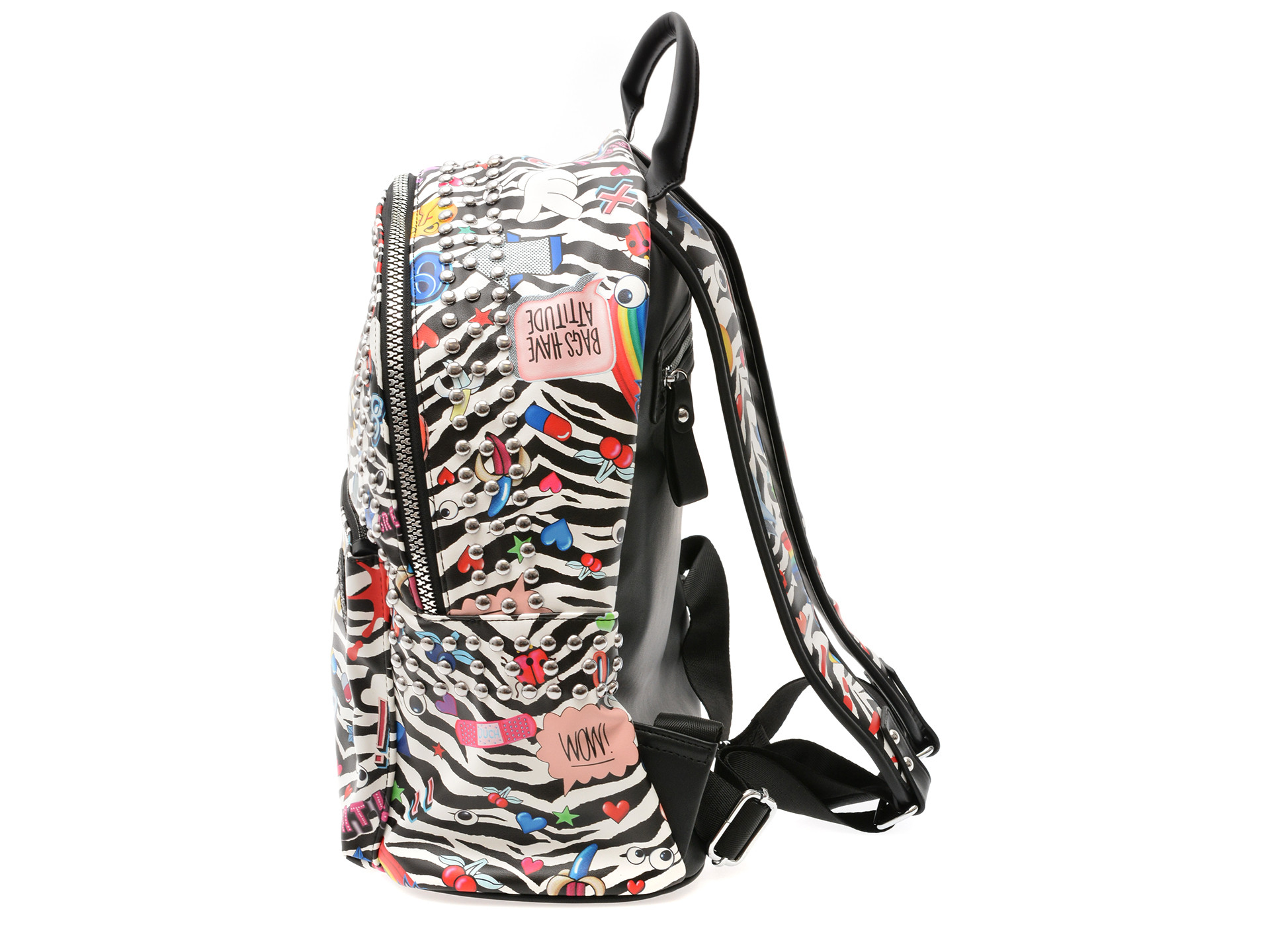 Rucsac GRYXX negru, 2455, din piele ecologica