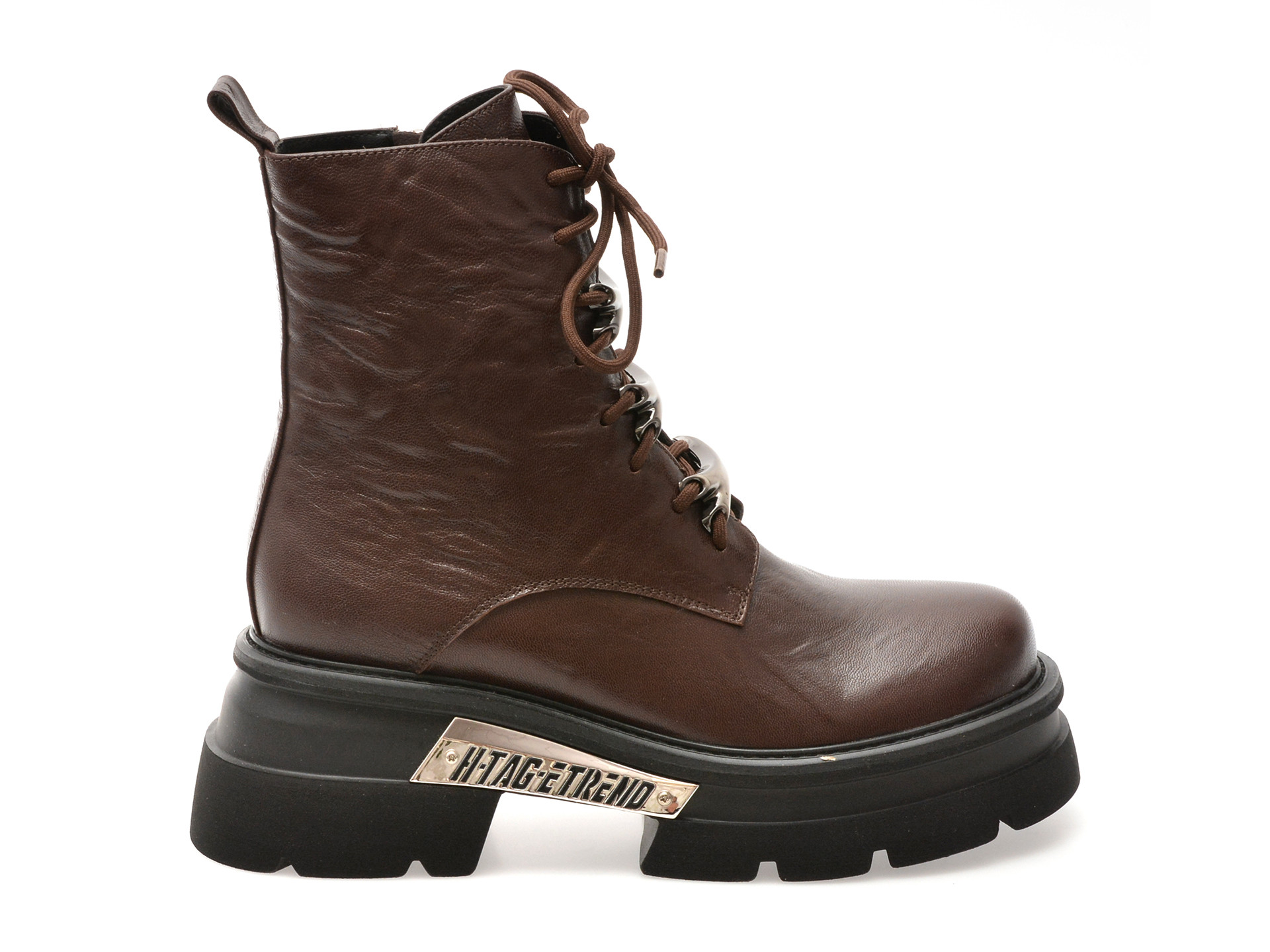 Bocanci GRYXX maro, M491B, din piele naturala