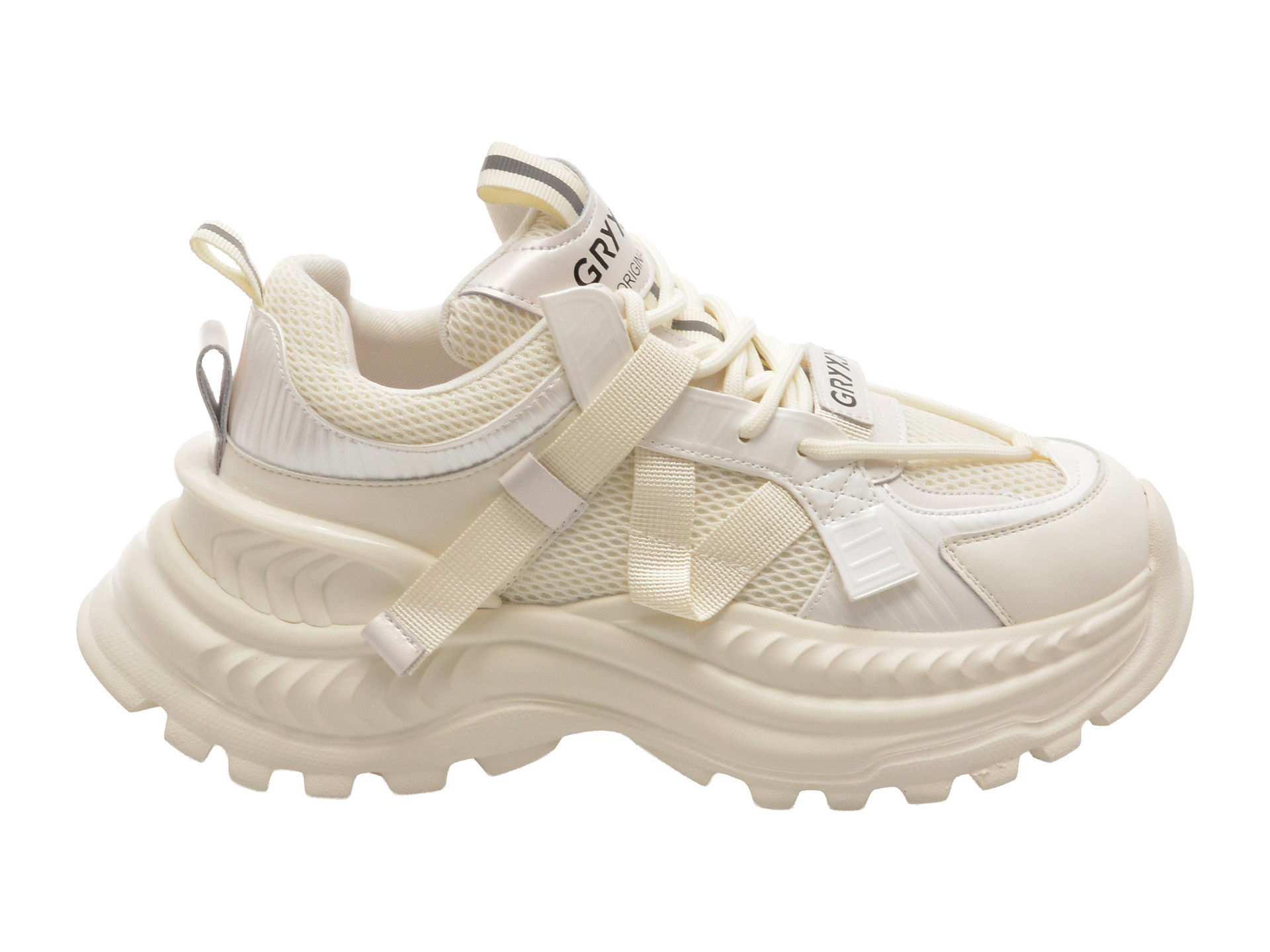 Pantofi sport GRYXX albi, 5960, din material textil