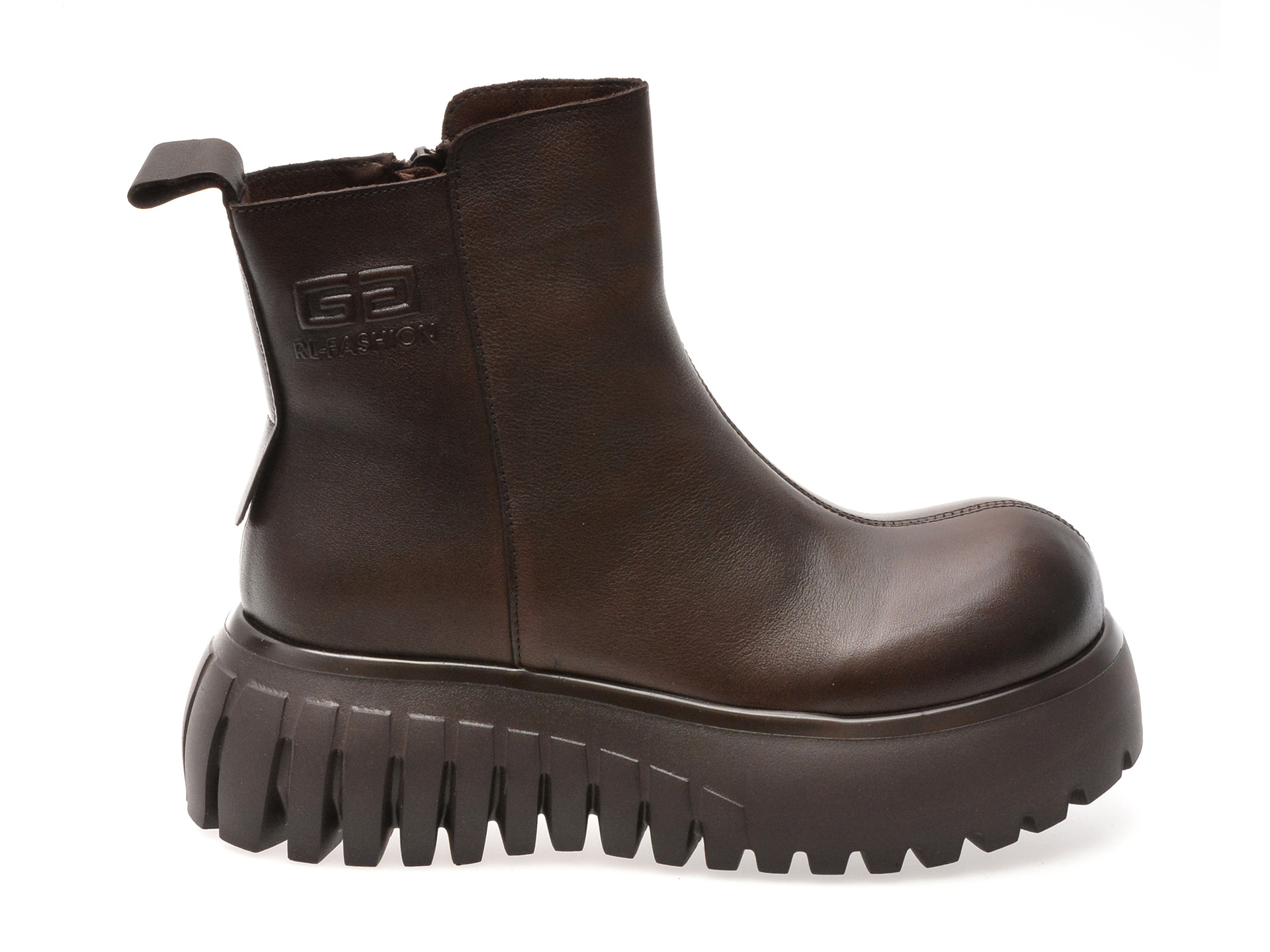 Ghete GRYXX maro, 2667, din piele naturala