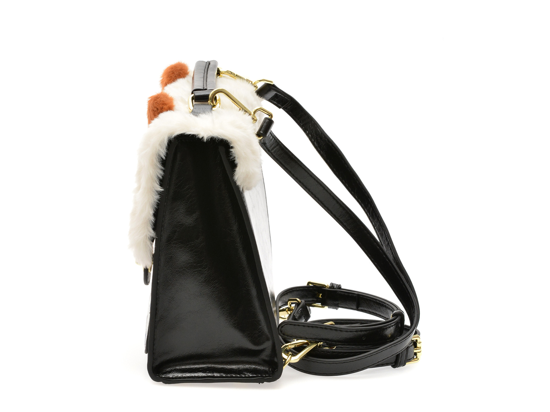 Geanta GRYXX alb-negru, 2756, din piele ecologica