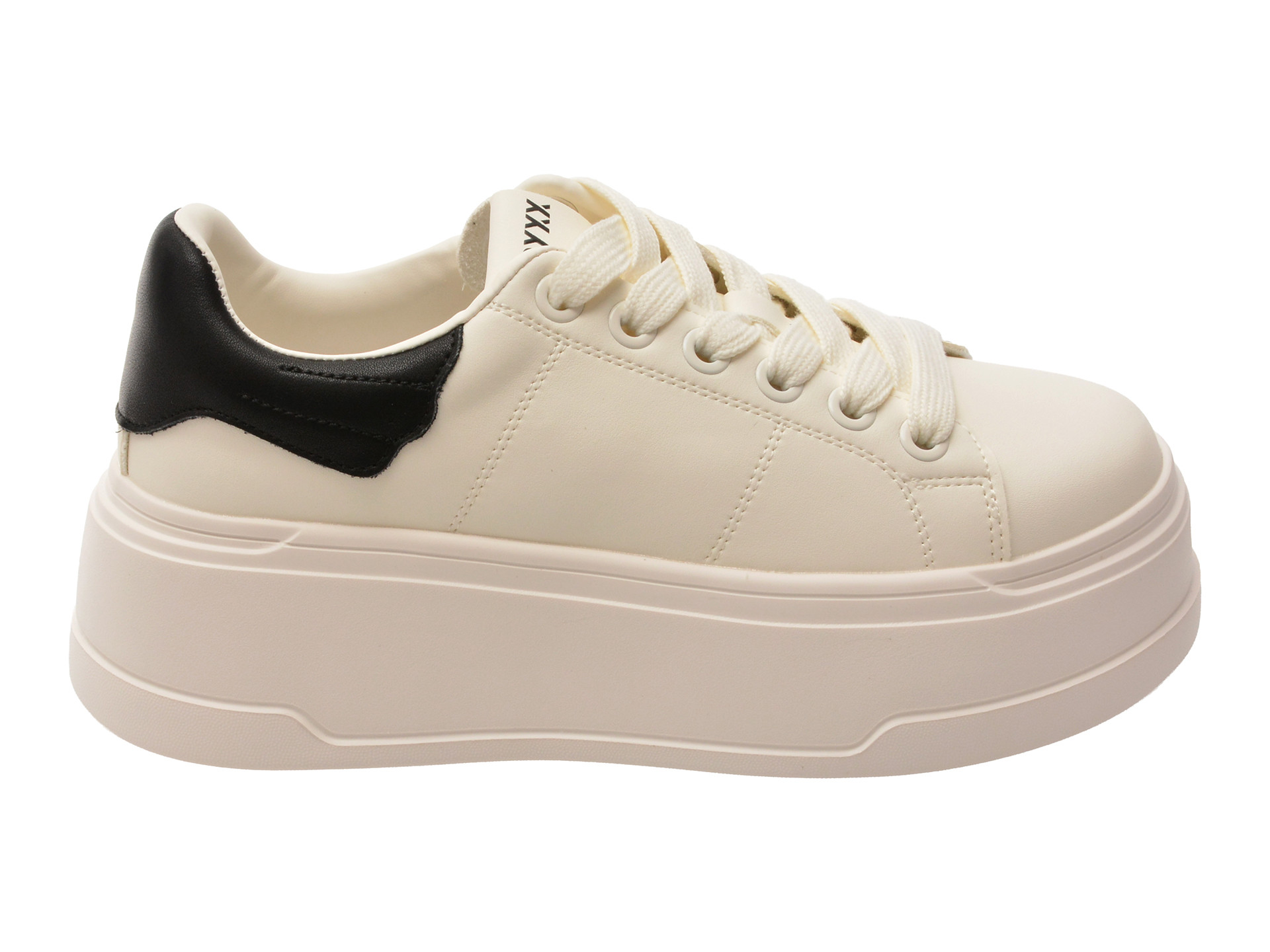 Pantofi sport GRYXX alb-negru, 2608, din piele naturala