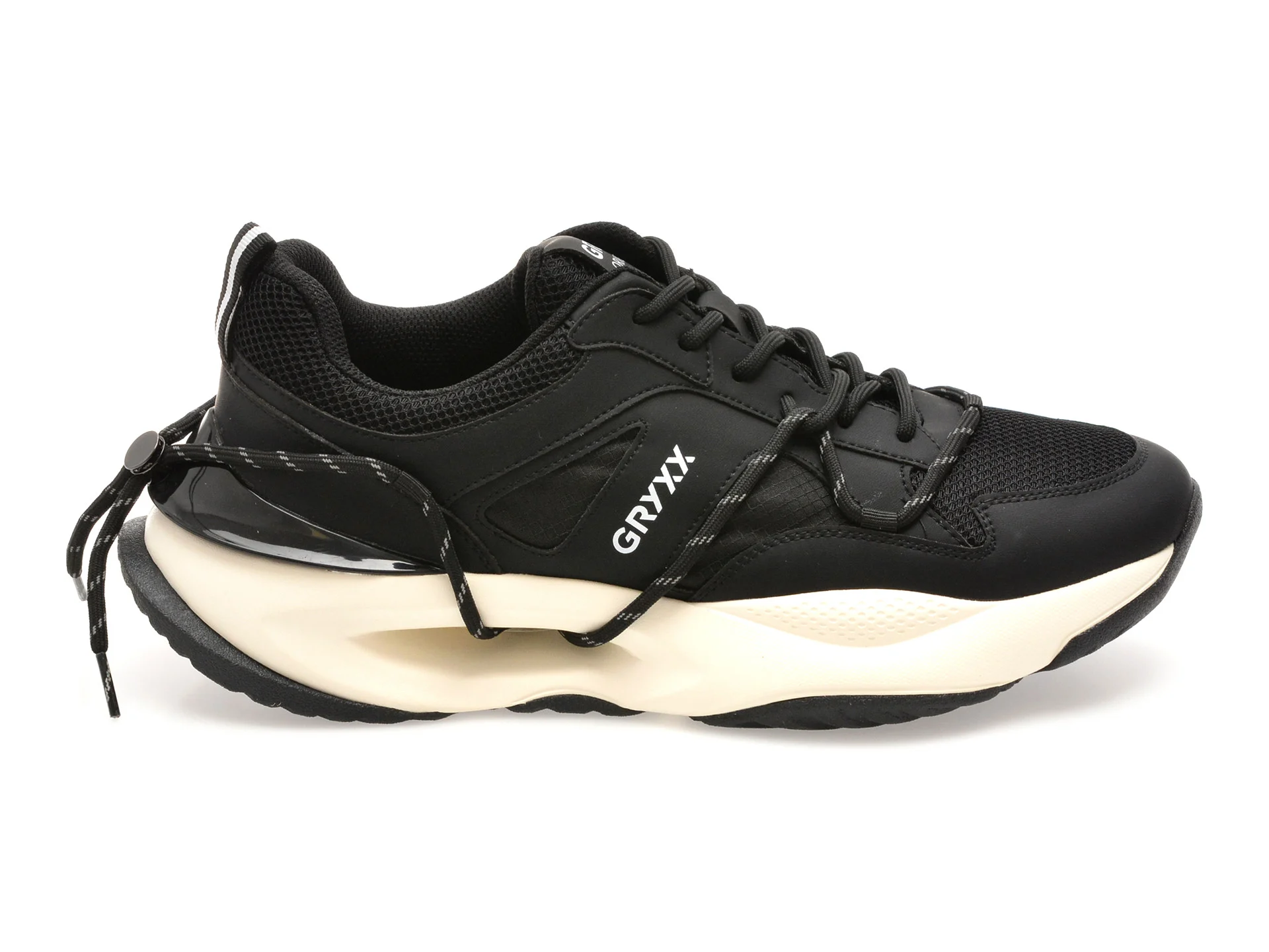 Pantofi sport GRYXX negri, LN31, din material textil