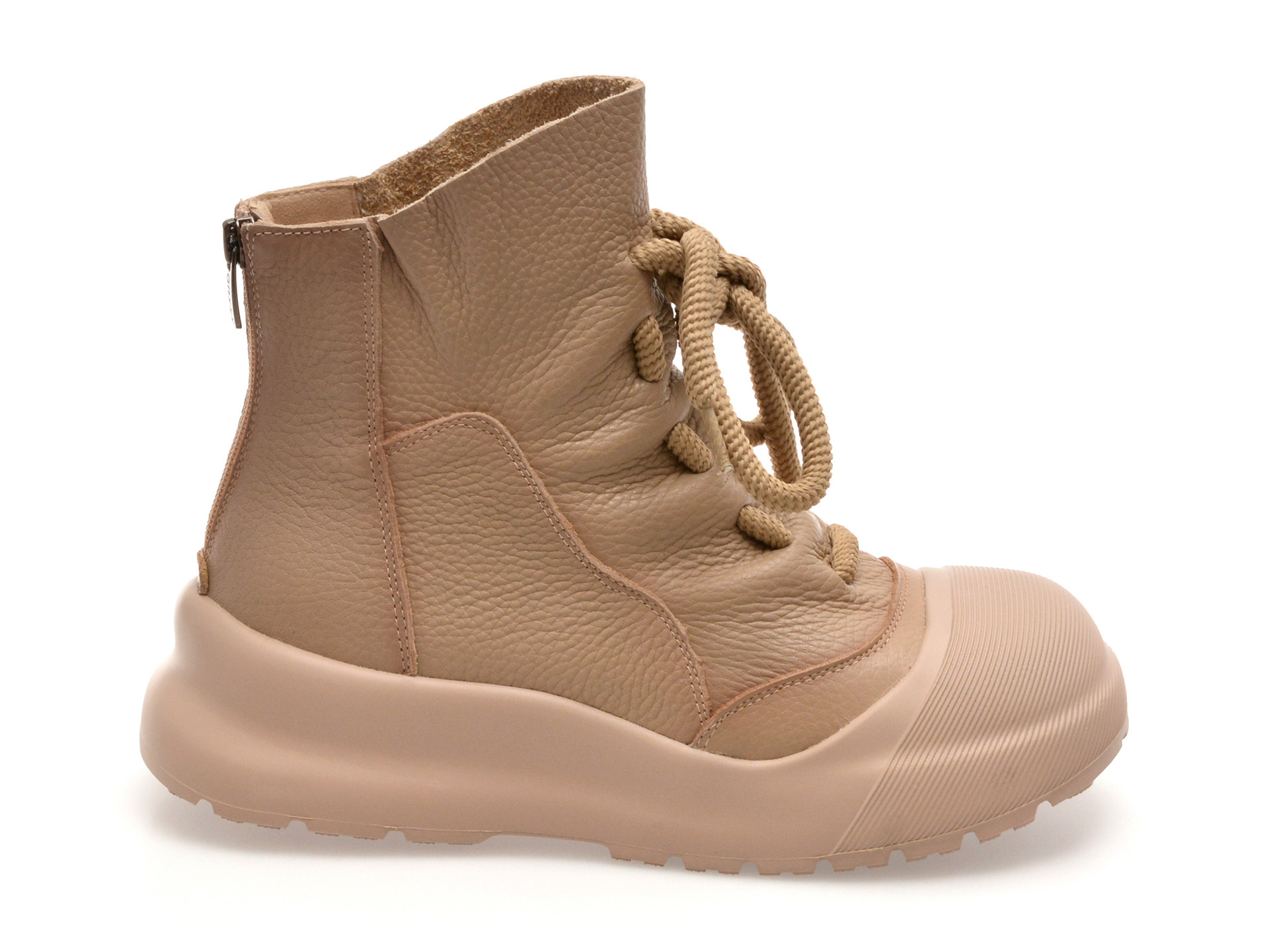 Ghete GRYXX bej, 15116, din piele naturala