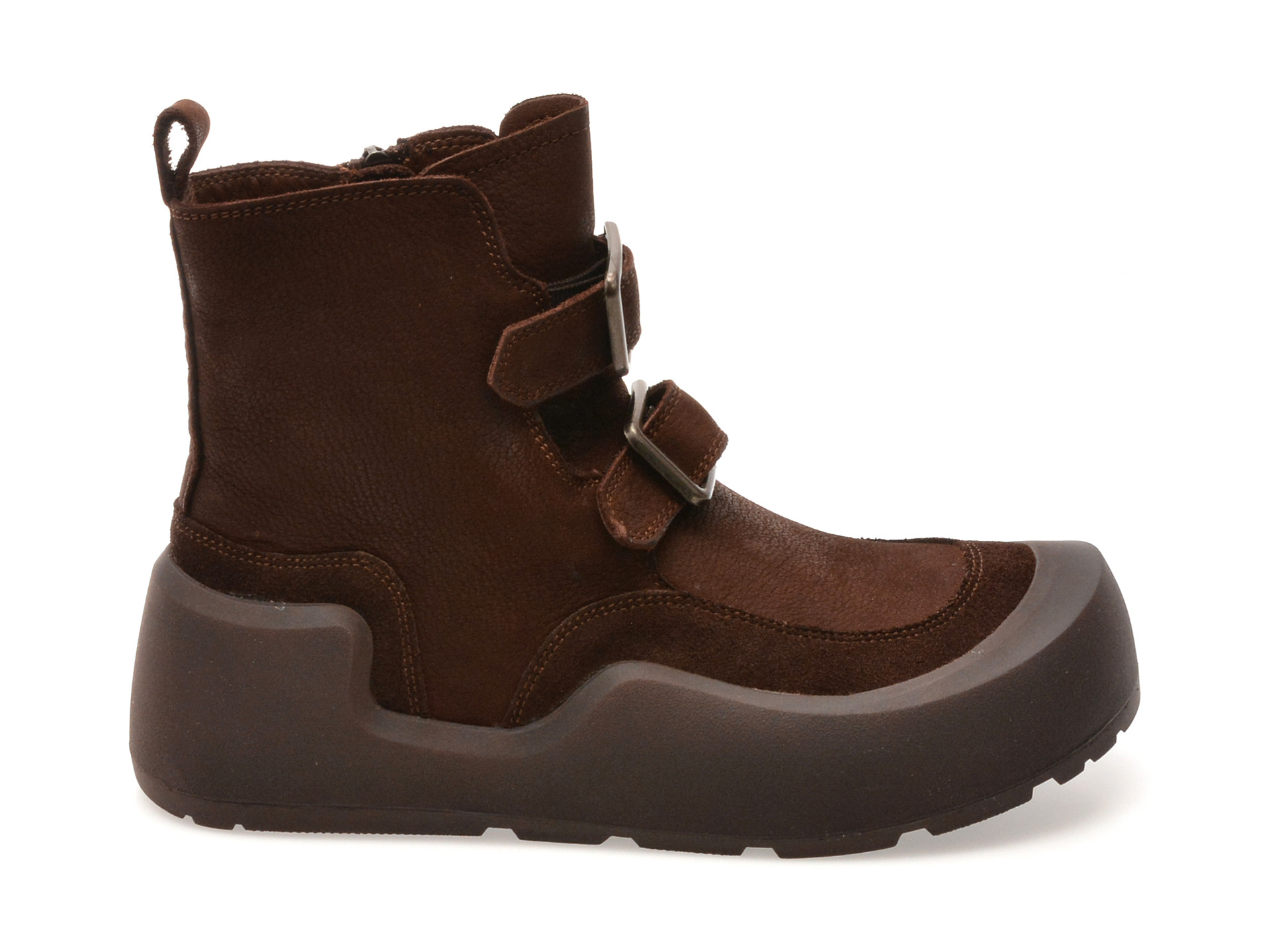 Ghete GRYXX maro, X002, din piele naturala