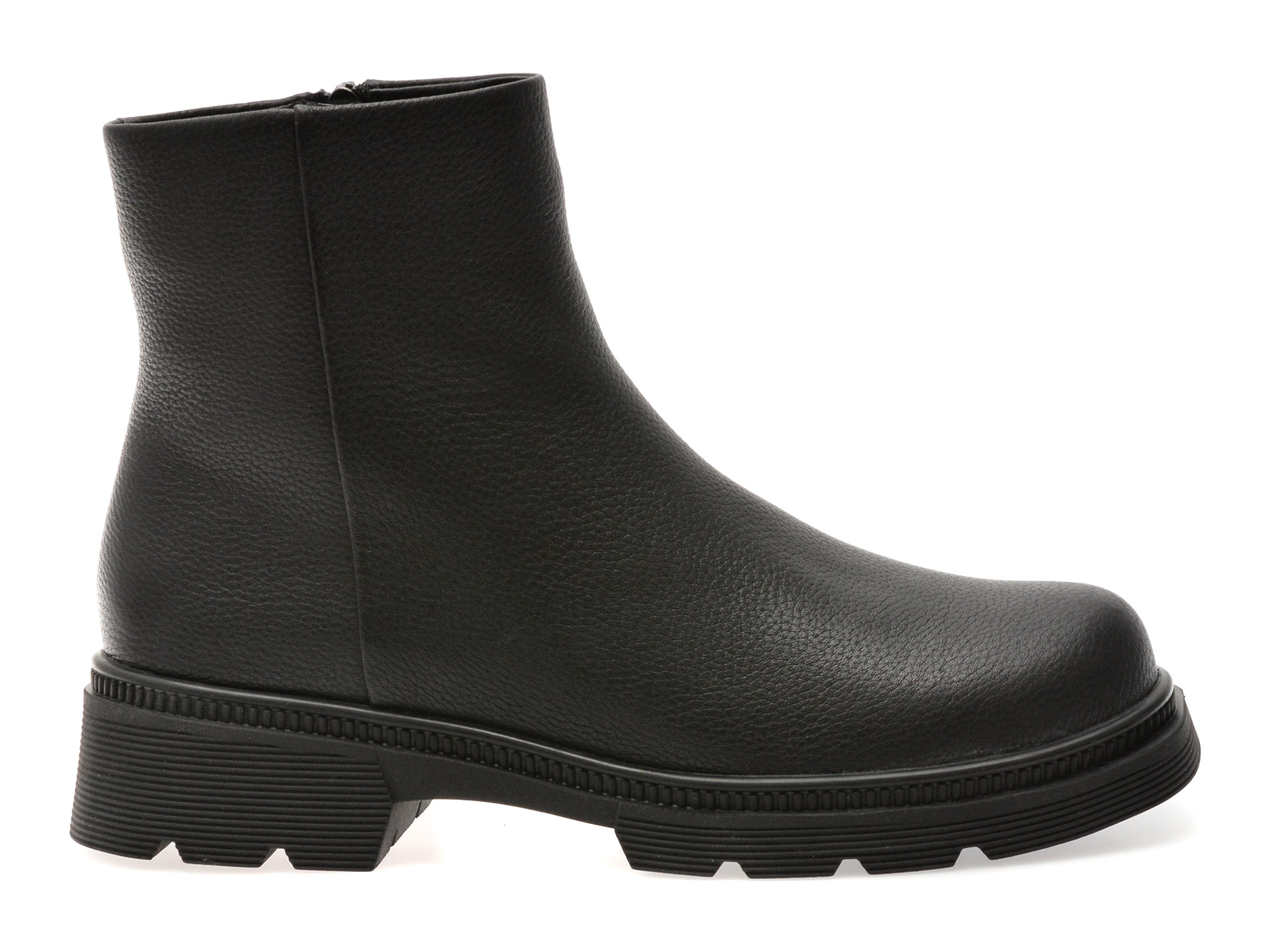 Ghete GRYXX negre, W687, din piele naturala