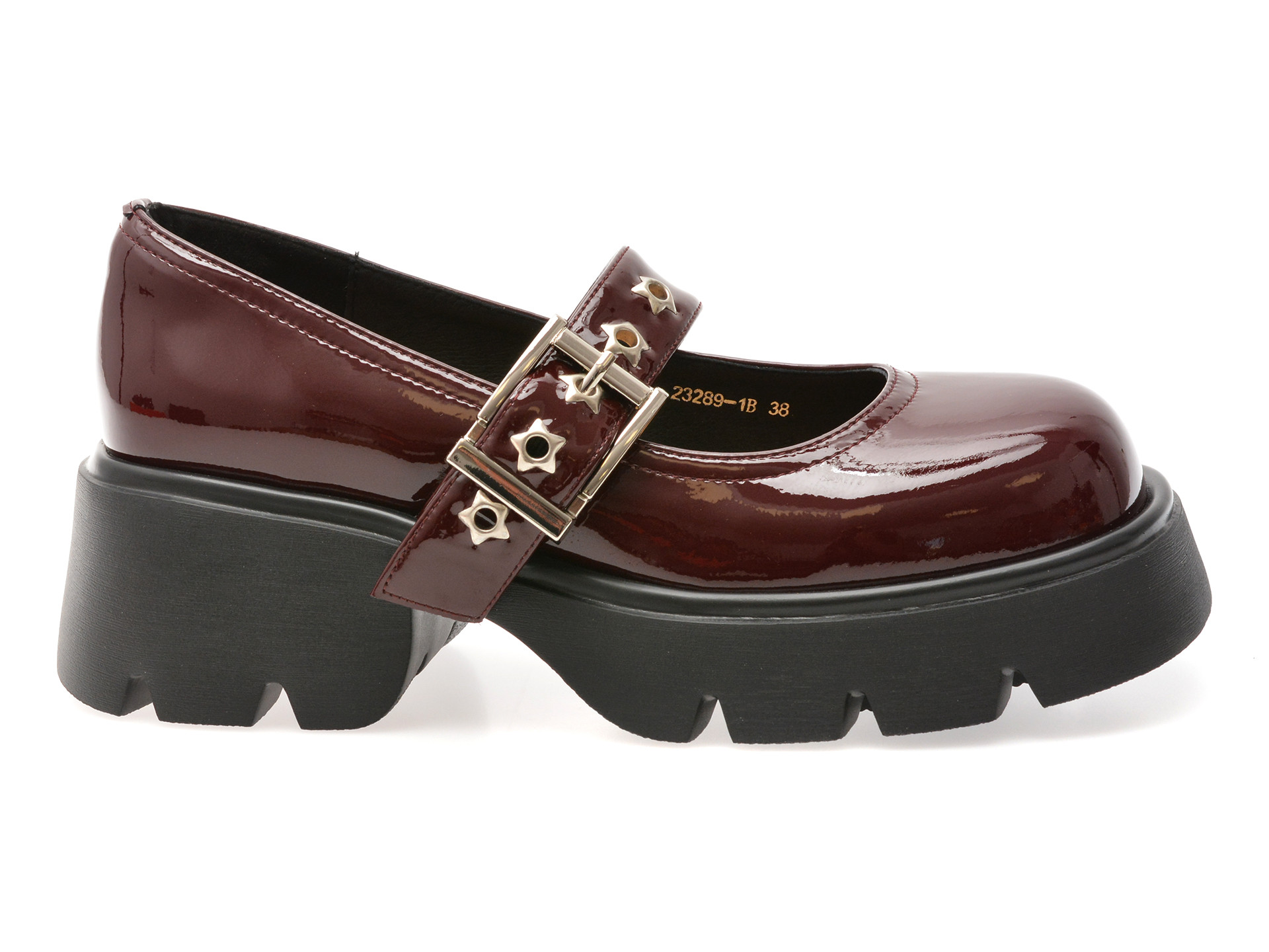 Pantofi GRYXX visinii, 23289, din piele naturala lacuita