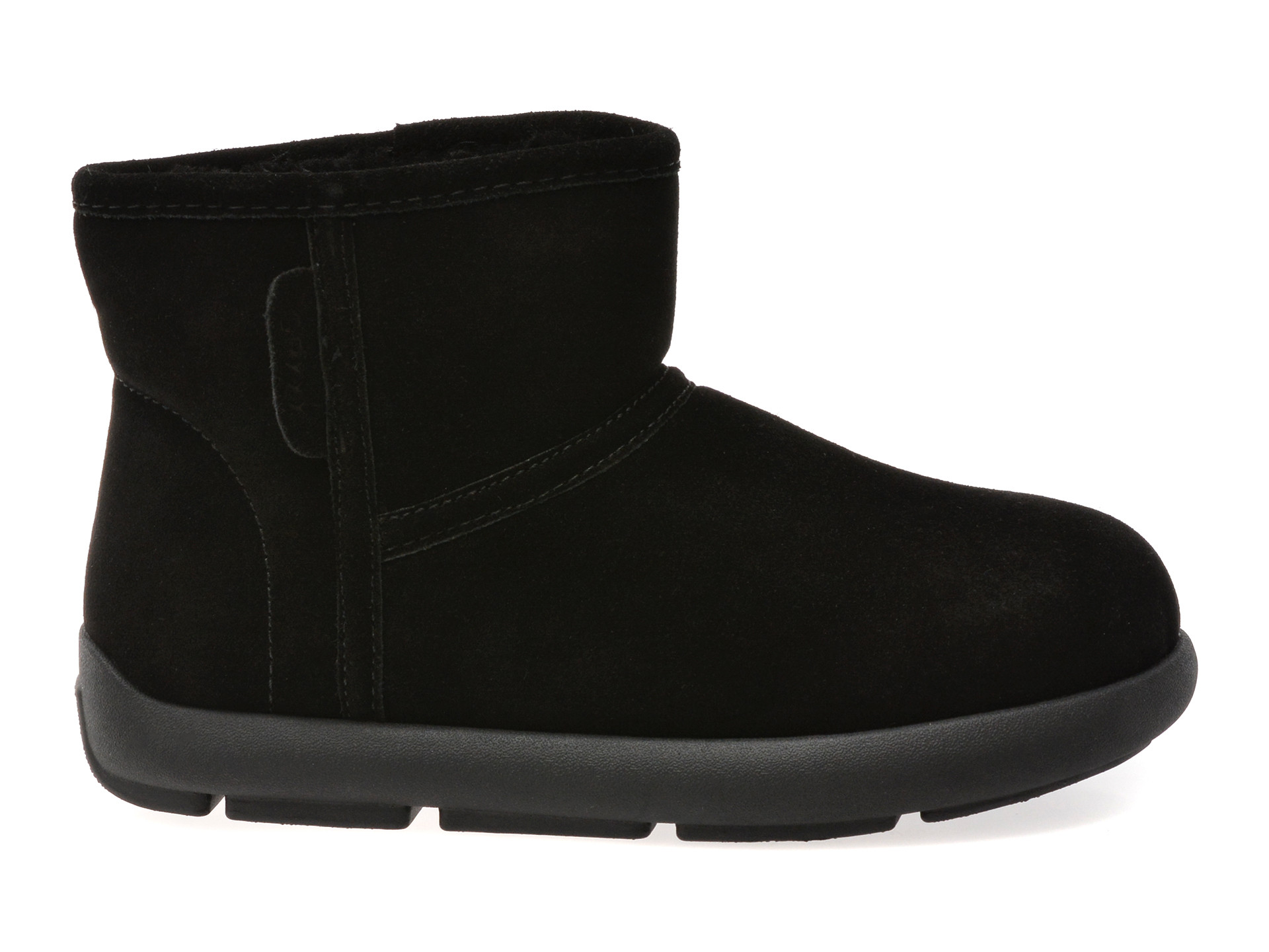 Ghete GRYXX negre, 236233, din piele intoarsa