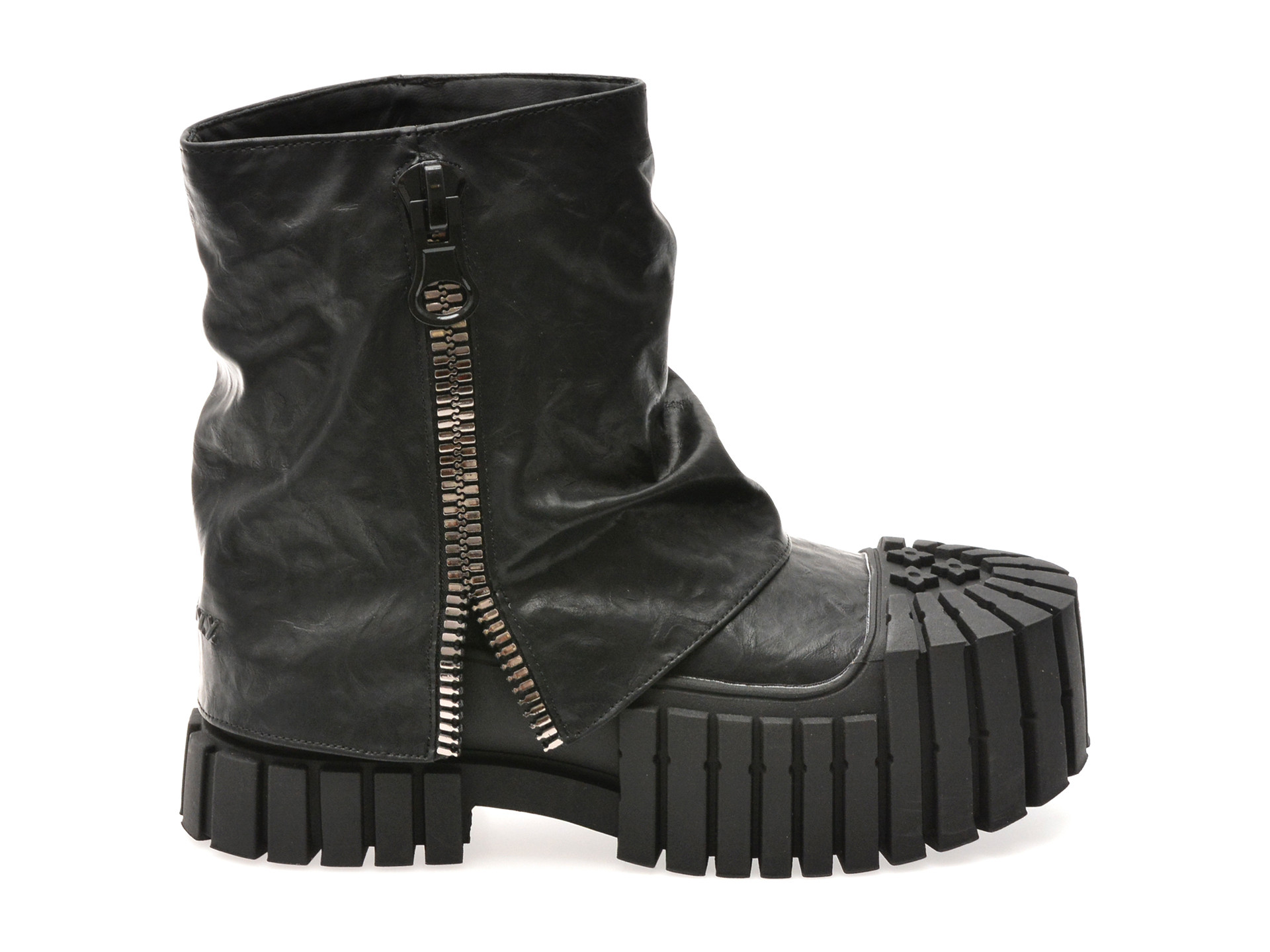 Bocanci GRYXX negri, 70009, din piele naturala