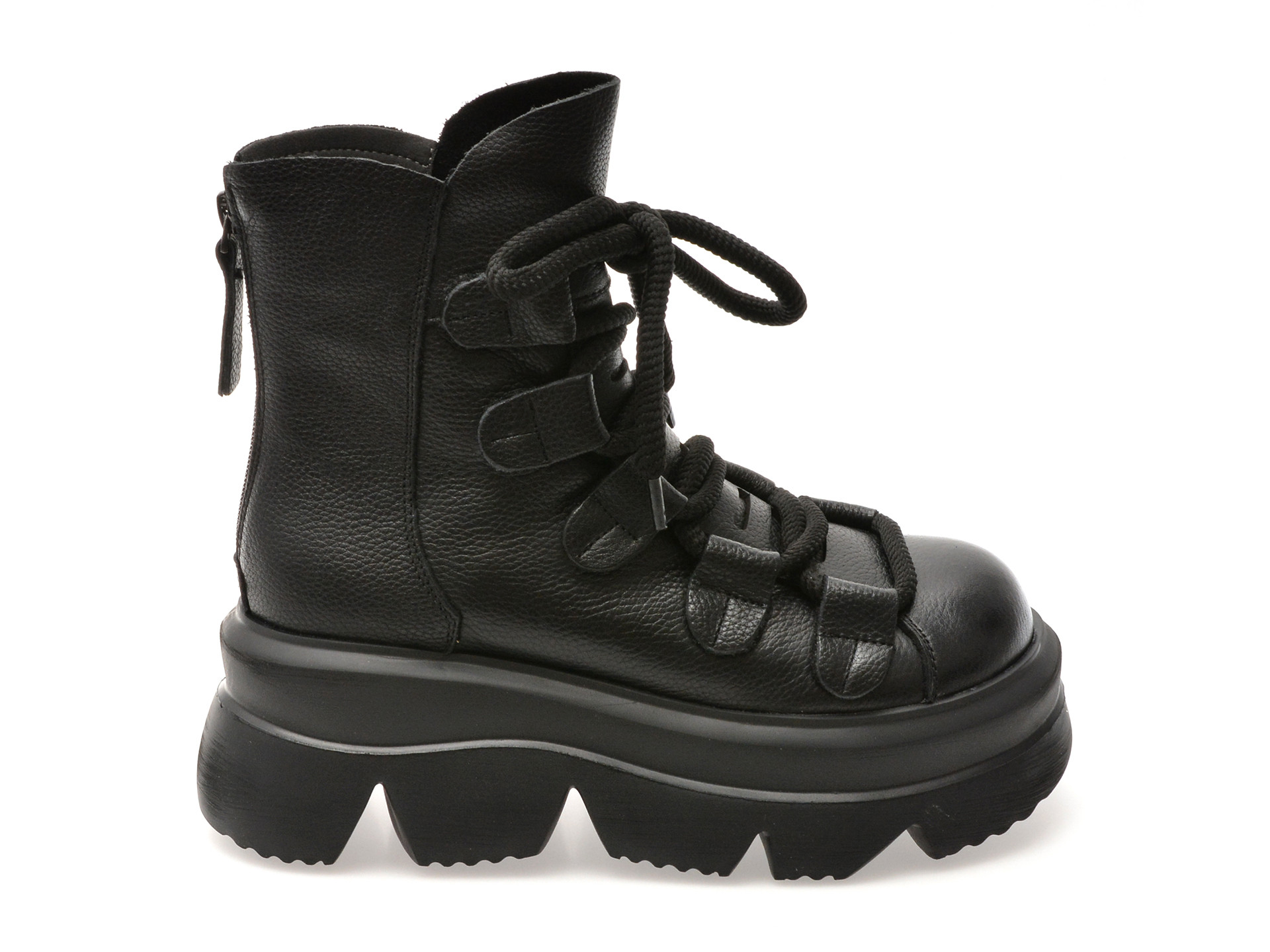 Ghete GRYXX negre, 19698, din piele naturala