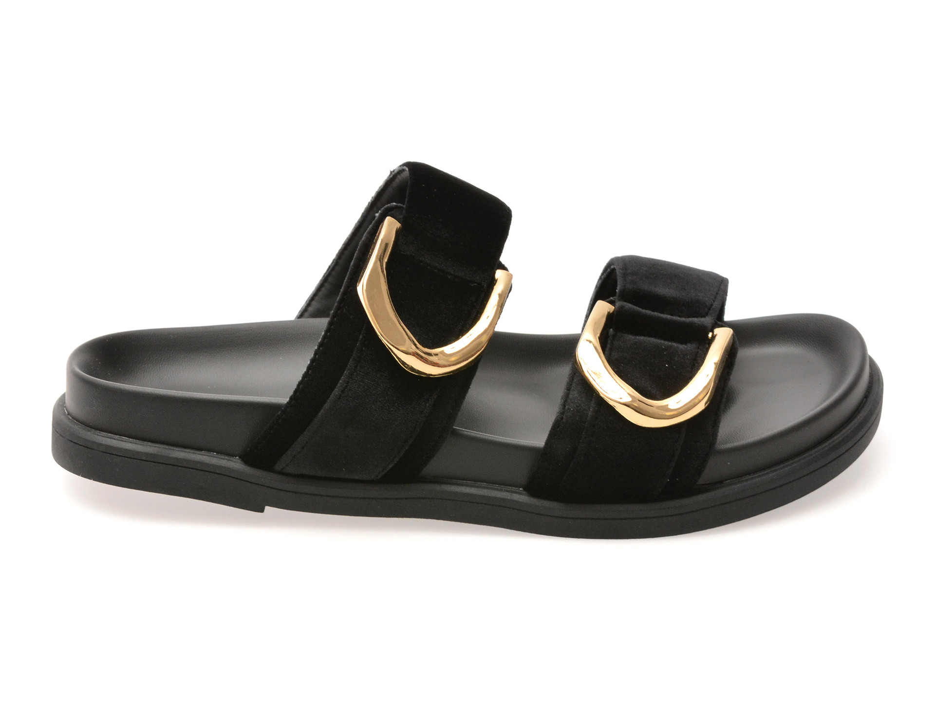 Papuci GRYXX negri, 3082, din material textil