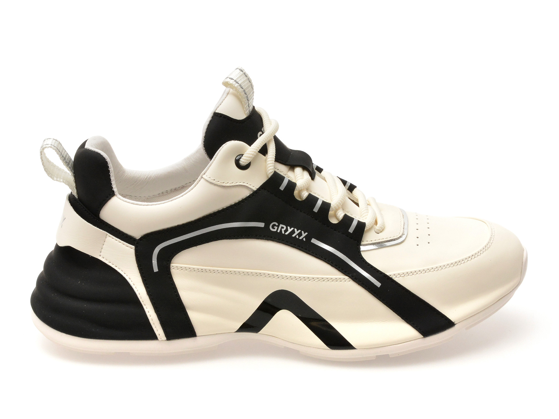 Pantofi sport GRYXX albi, 917019, din piele naturala