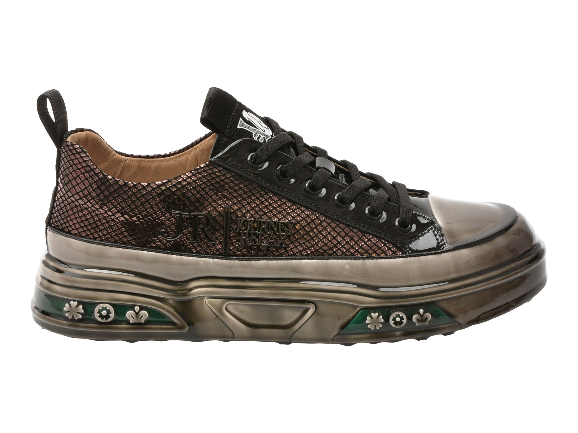 Pantofi sport GRYXX negri, 8005, din piele naturala