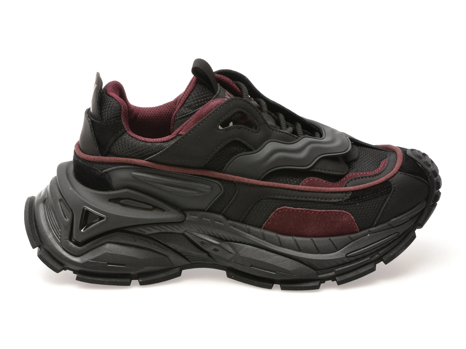 Pantofi sport GRYXX negri, 3832, din material textil si piele naturala