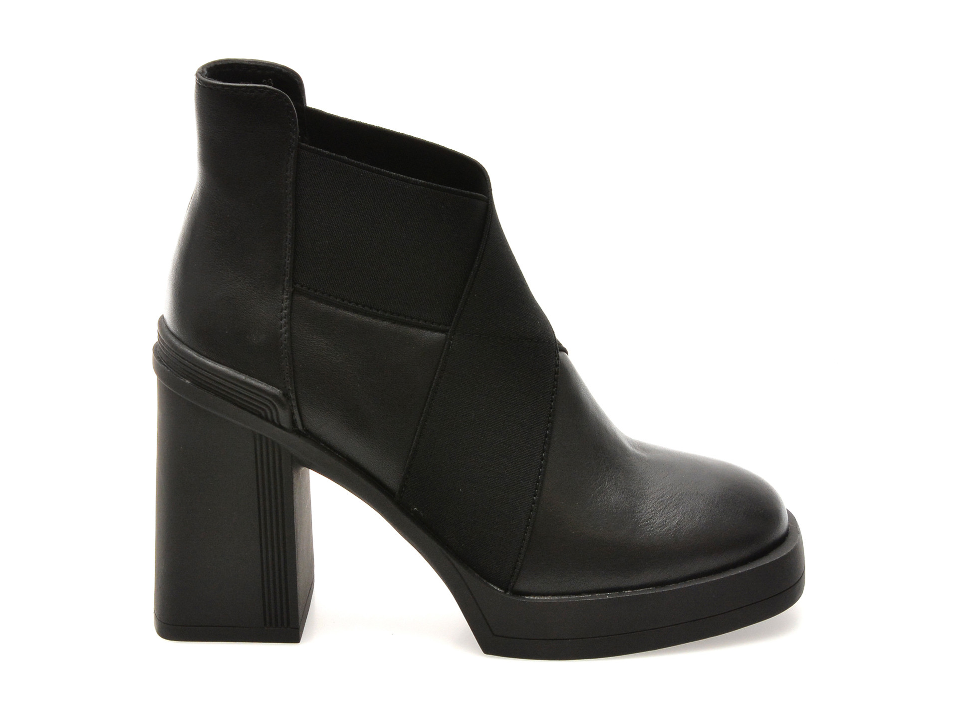 Botine GRYXX negre, H231, din piele naturala