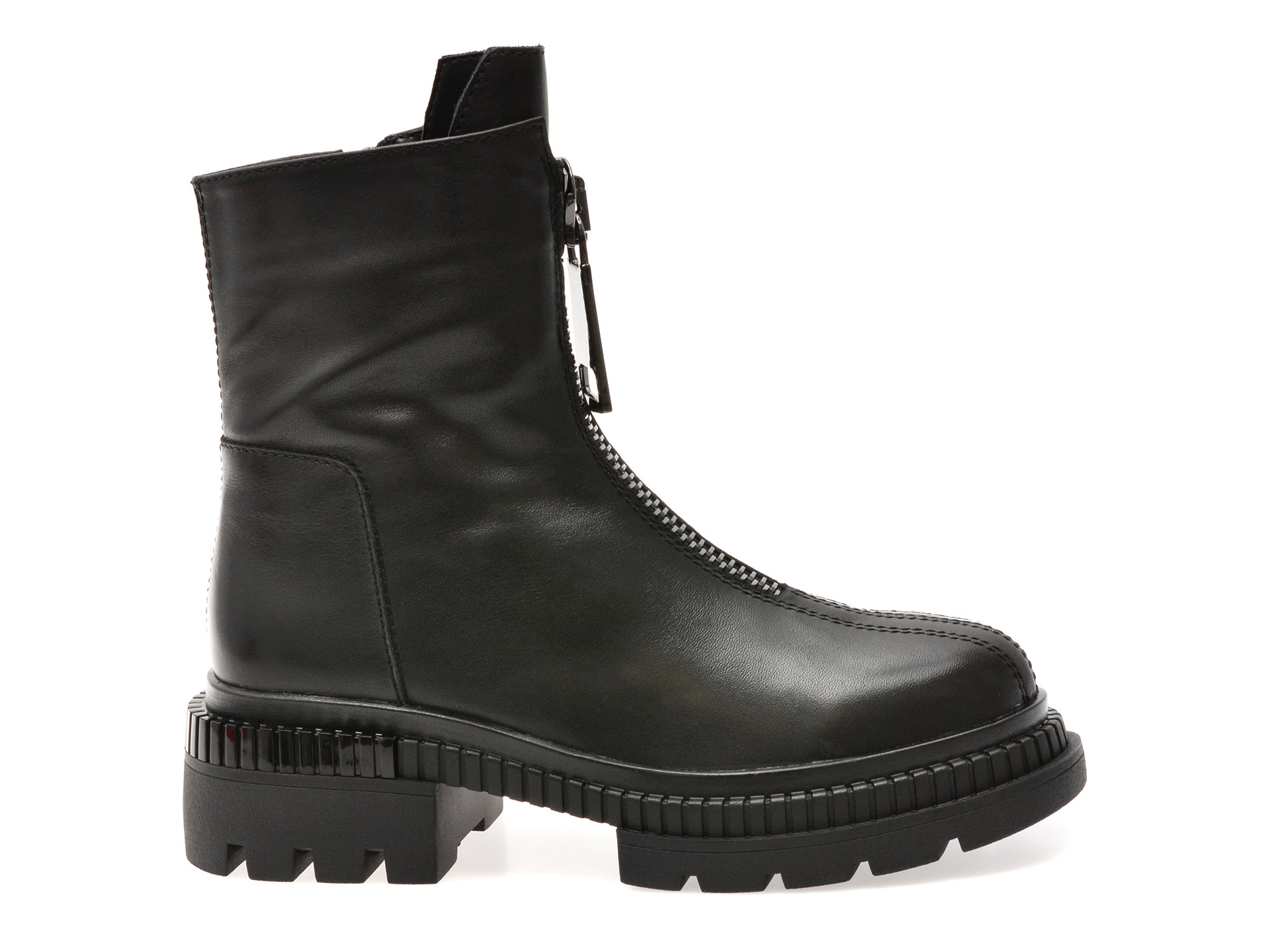 Bocanci GRYXX negri, EB994, din piele naturala