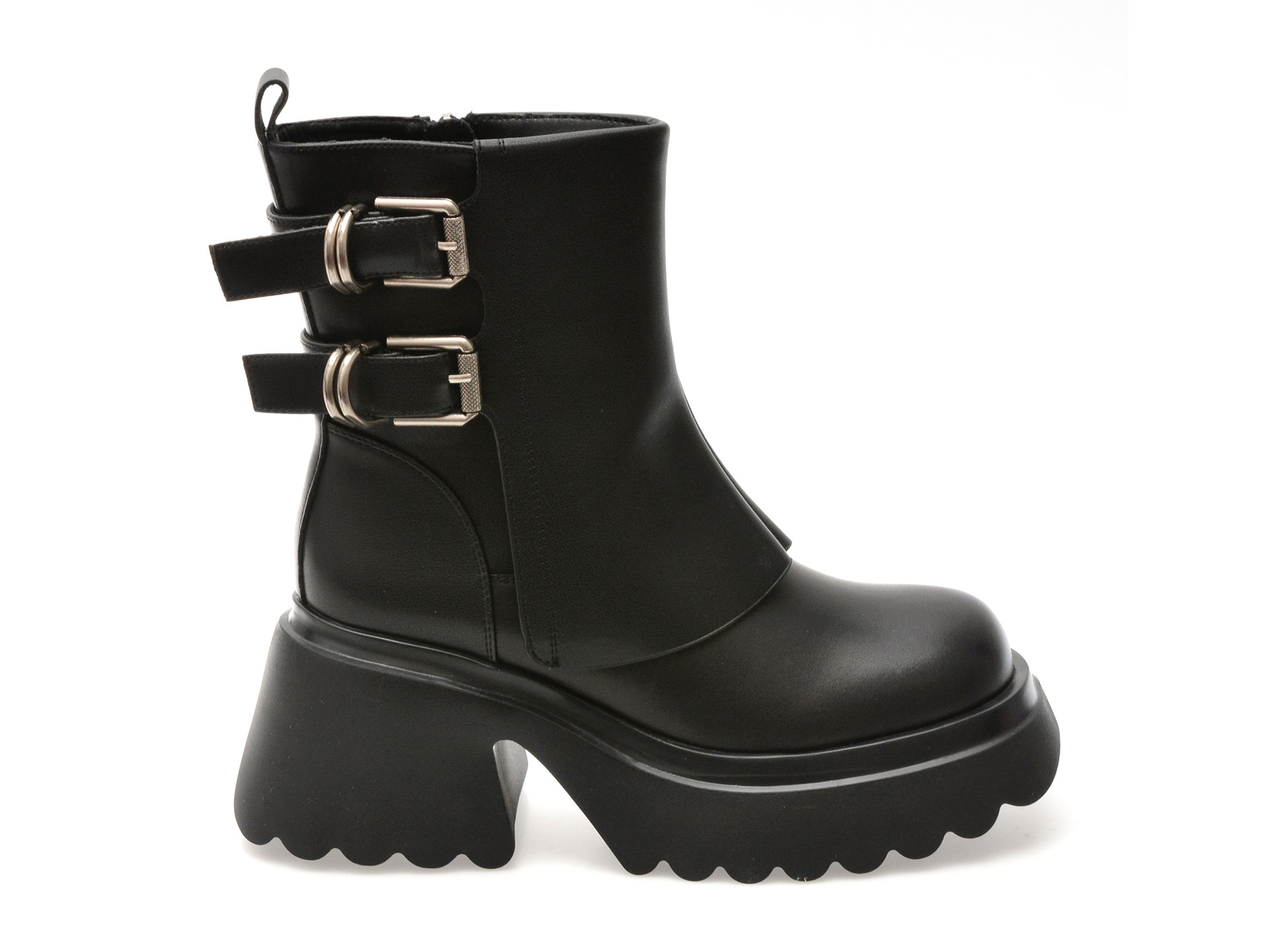 Bocanci GRYXX negri, 251015, din piele naturala