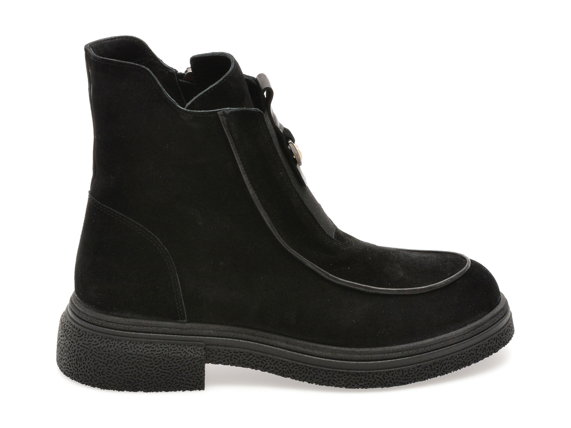 Ghete GRYXX negre, 18869, din piele intoarsa