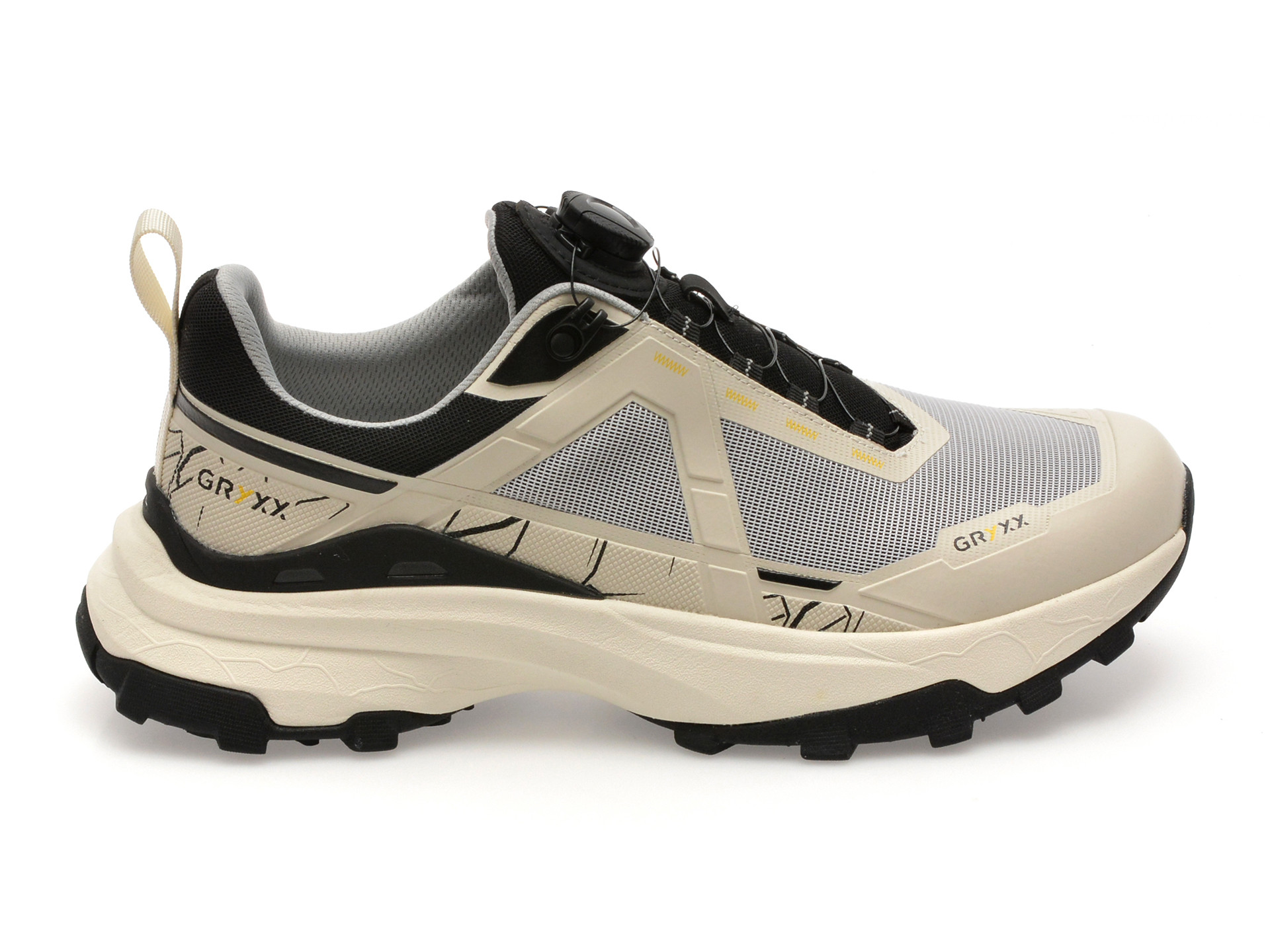 Pantofi sport GRYXX alb-negru, 872803, din material textil