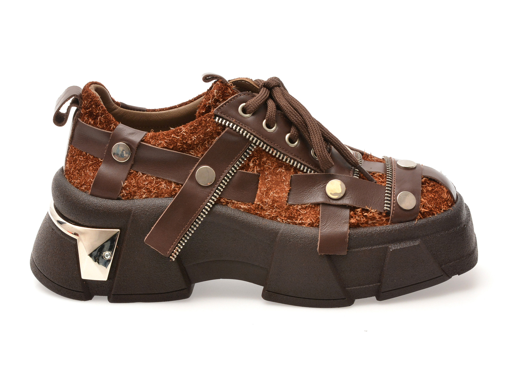 Pantofi sport GRYXX maro, 431031, din piele naturala