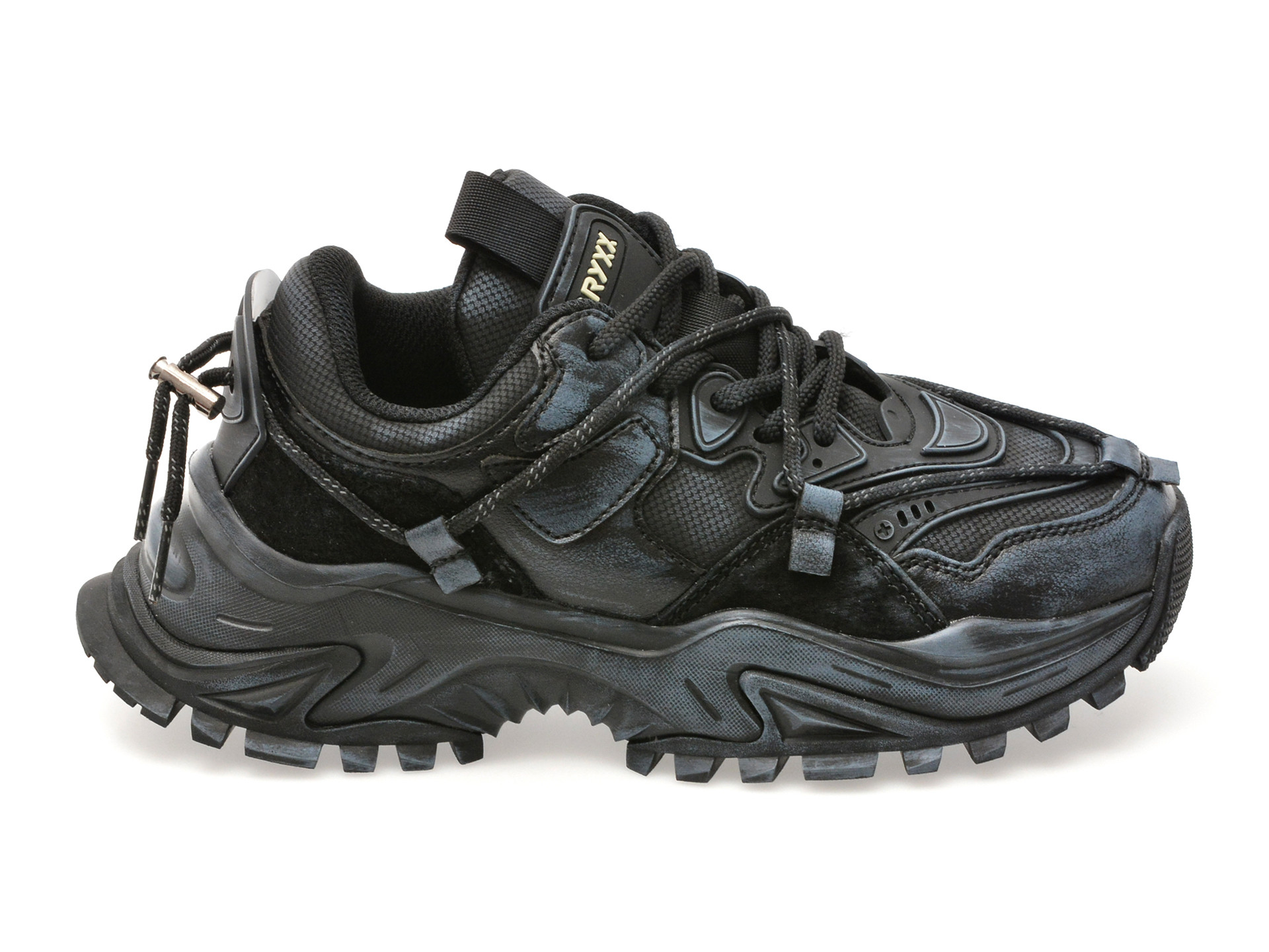 Pantofi sport GRYXX negri, 82679, din piele ecologica