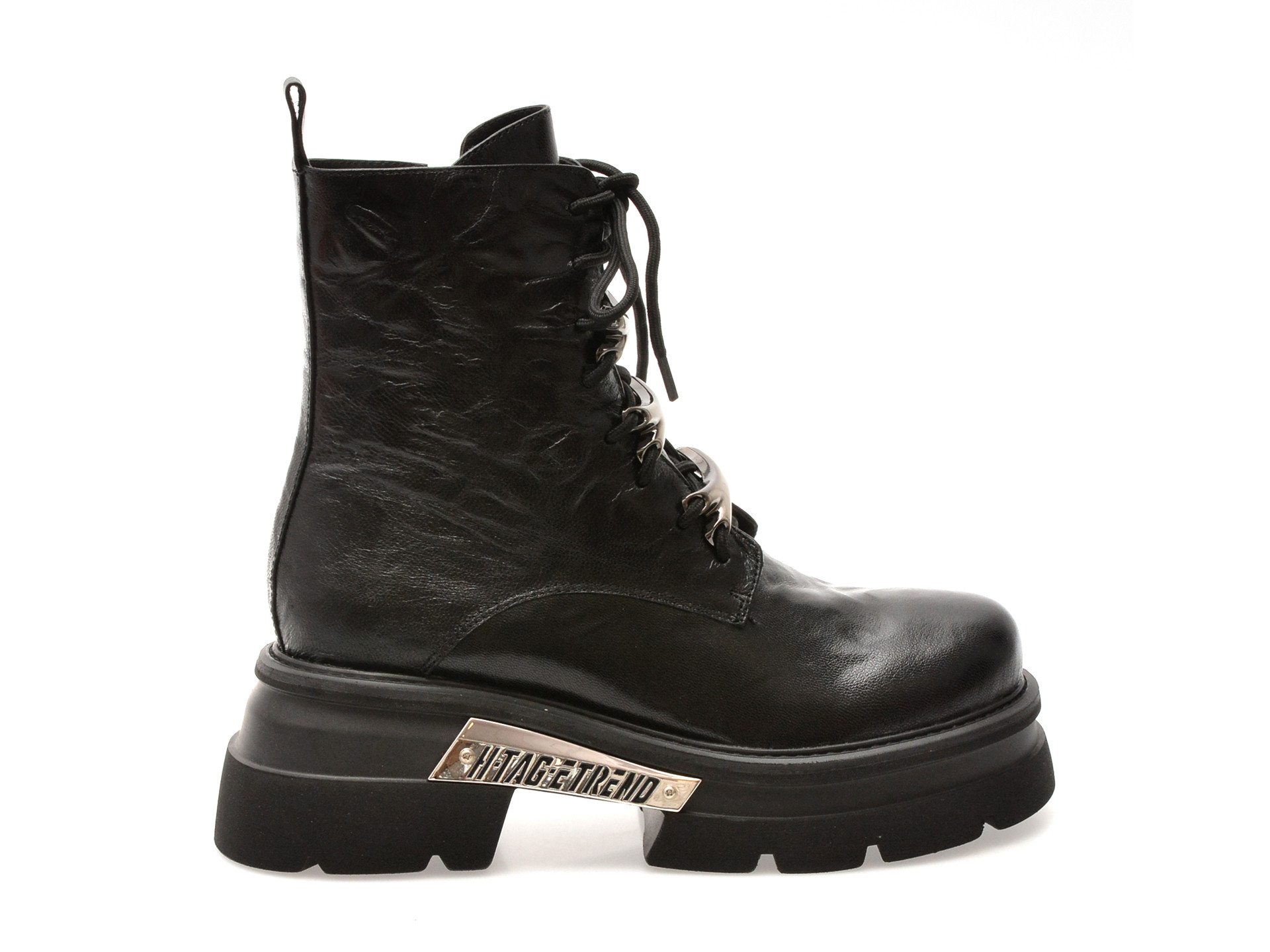 Bocanci GRYXX negri, M491B, din piele naturala