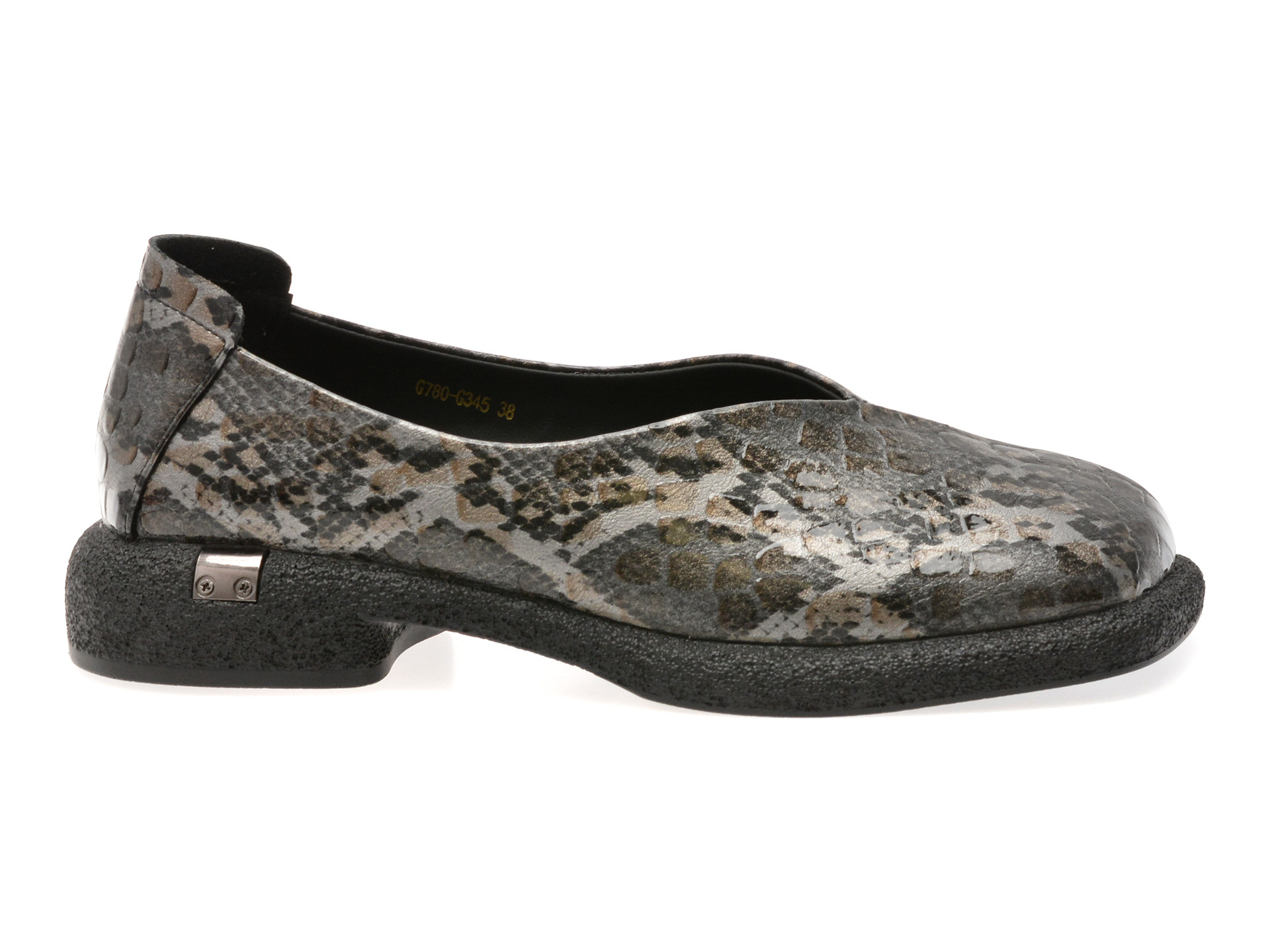 Pantofi GRYXX negri, G780, din piele ecologica