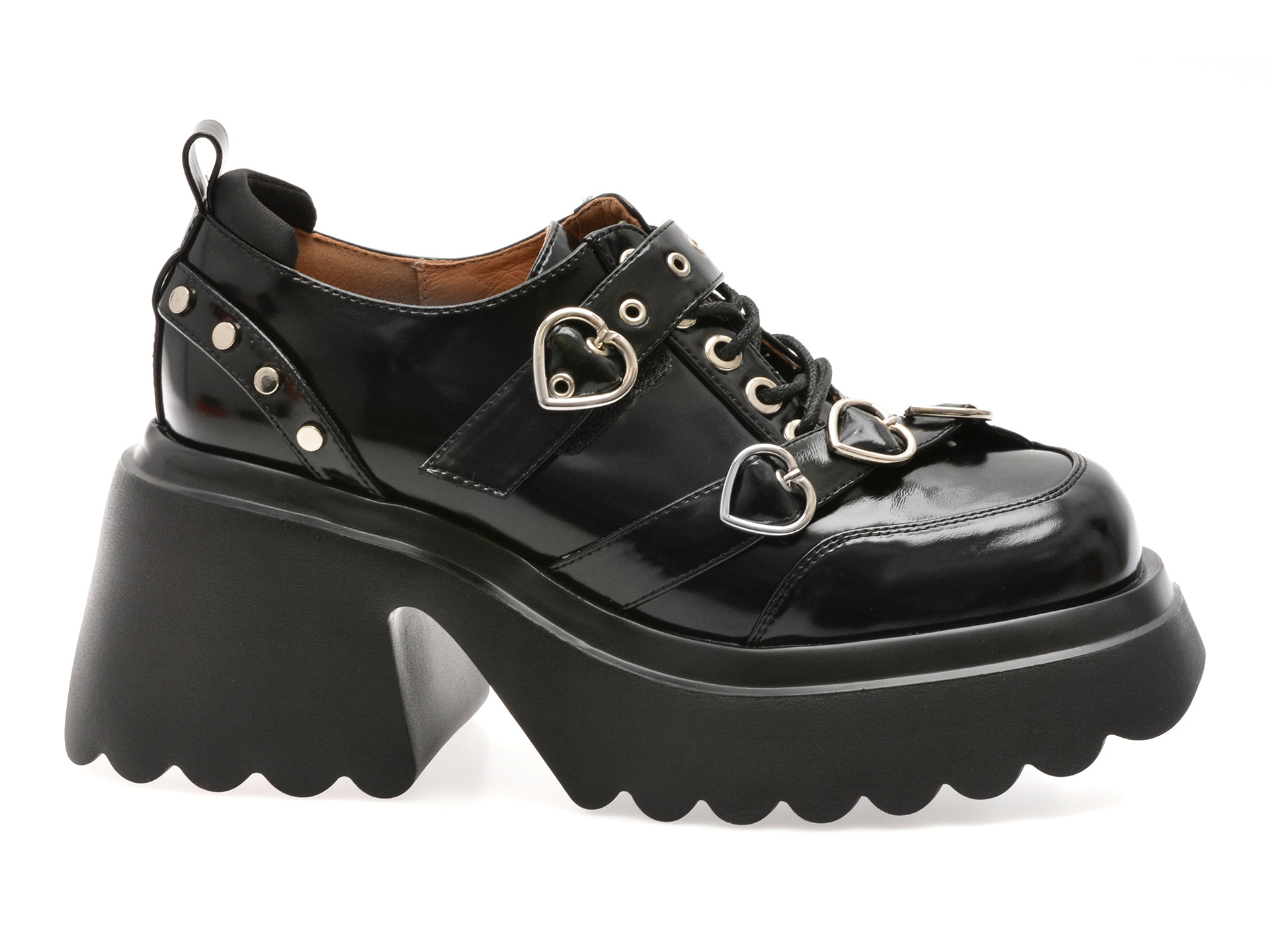 Pantofi GRYXX negri, 25011, din piele naturala