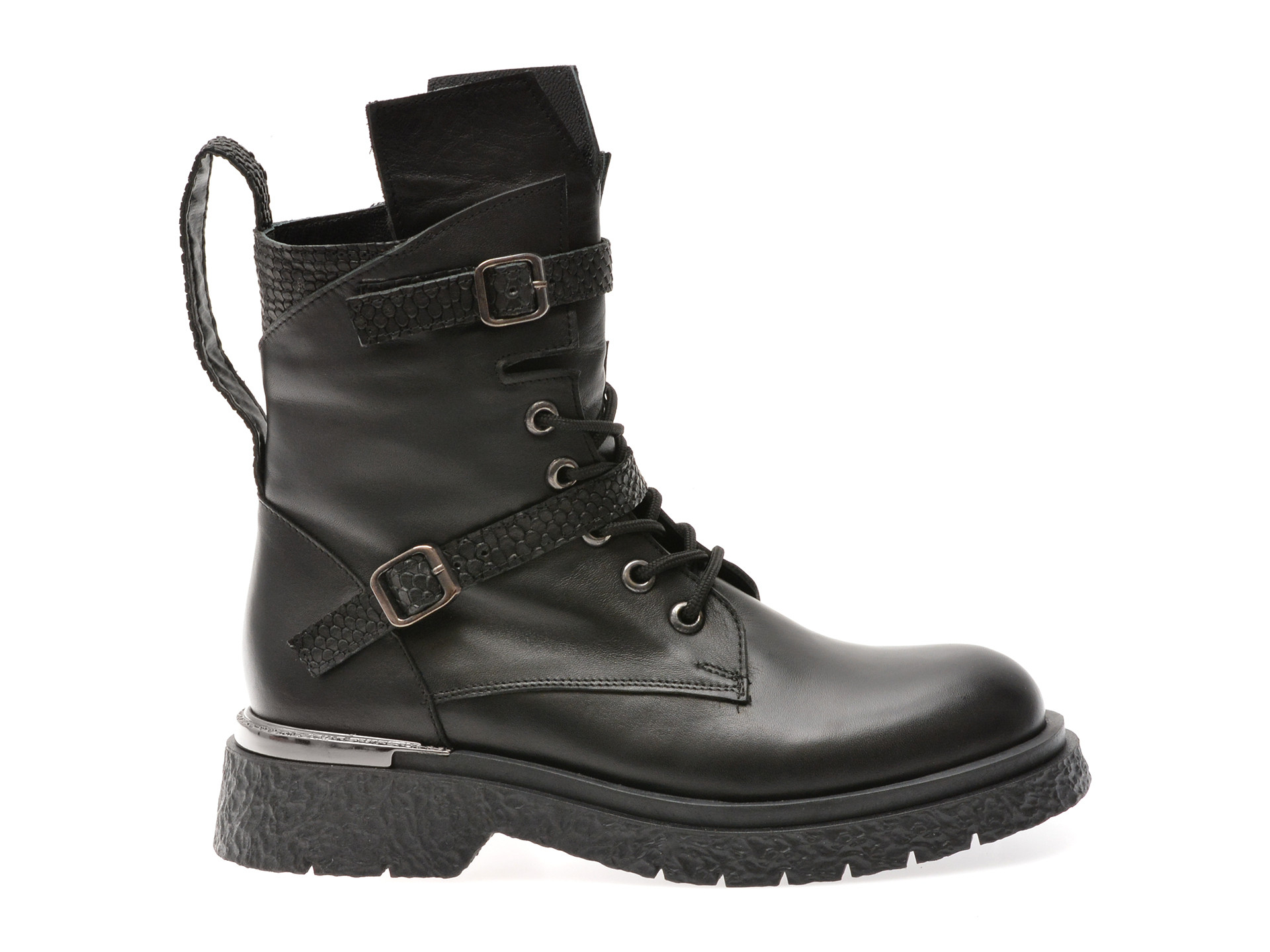 Bocanci GRYXX negri, 163158, din piele naturala