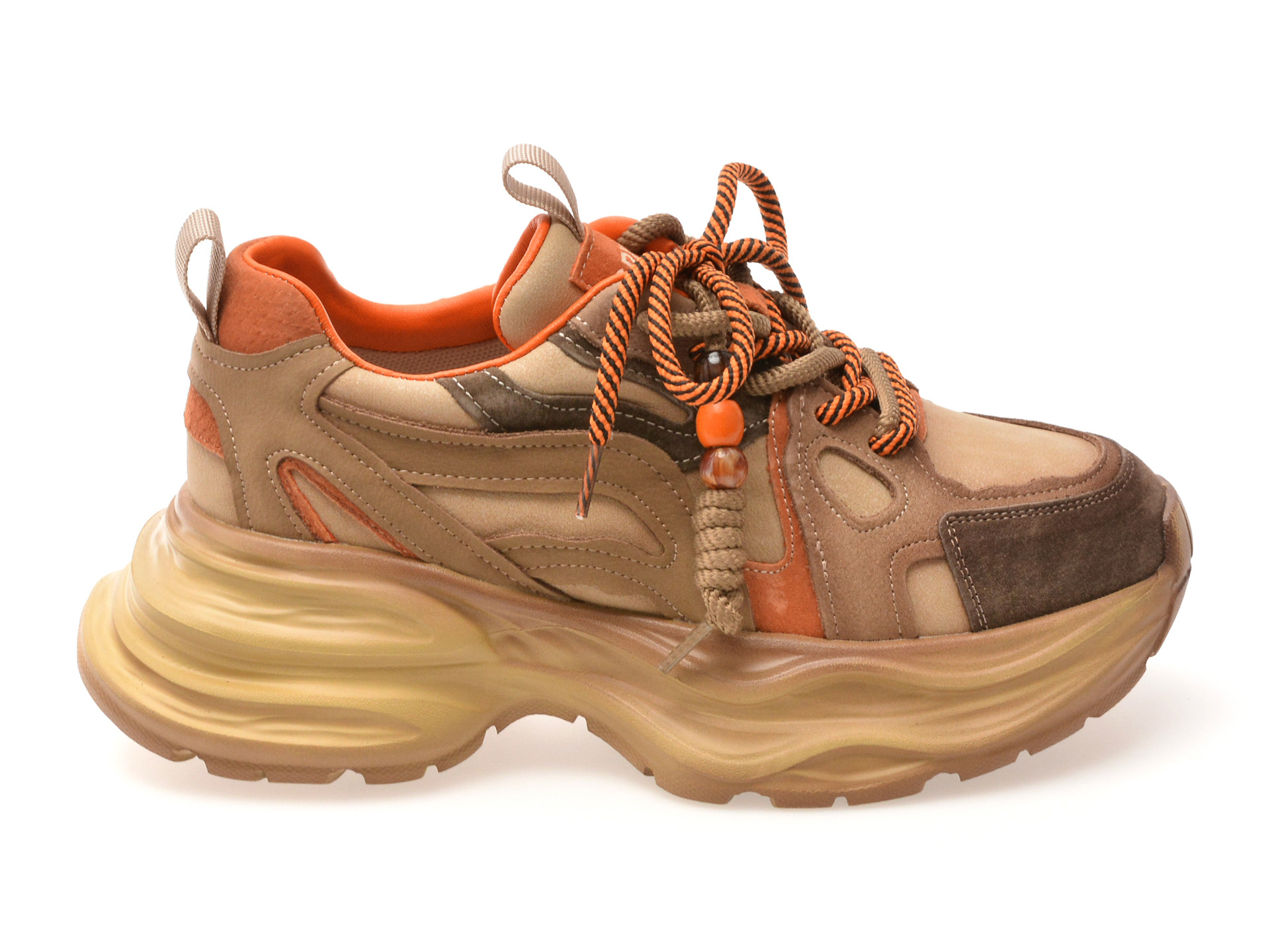 Pantofi sport GRYXX maro, 8663, din piele naturala