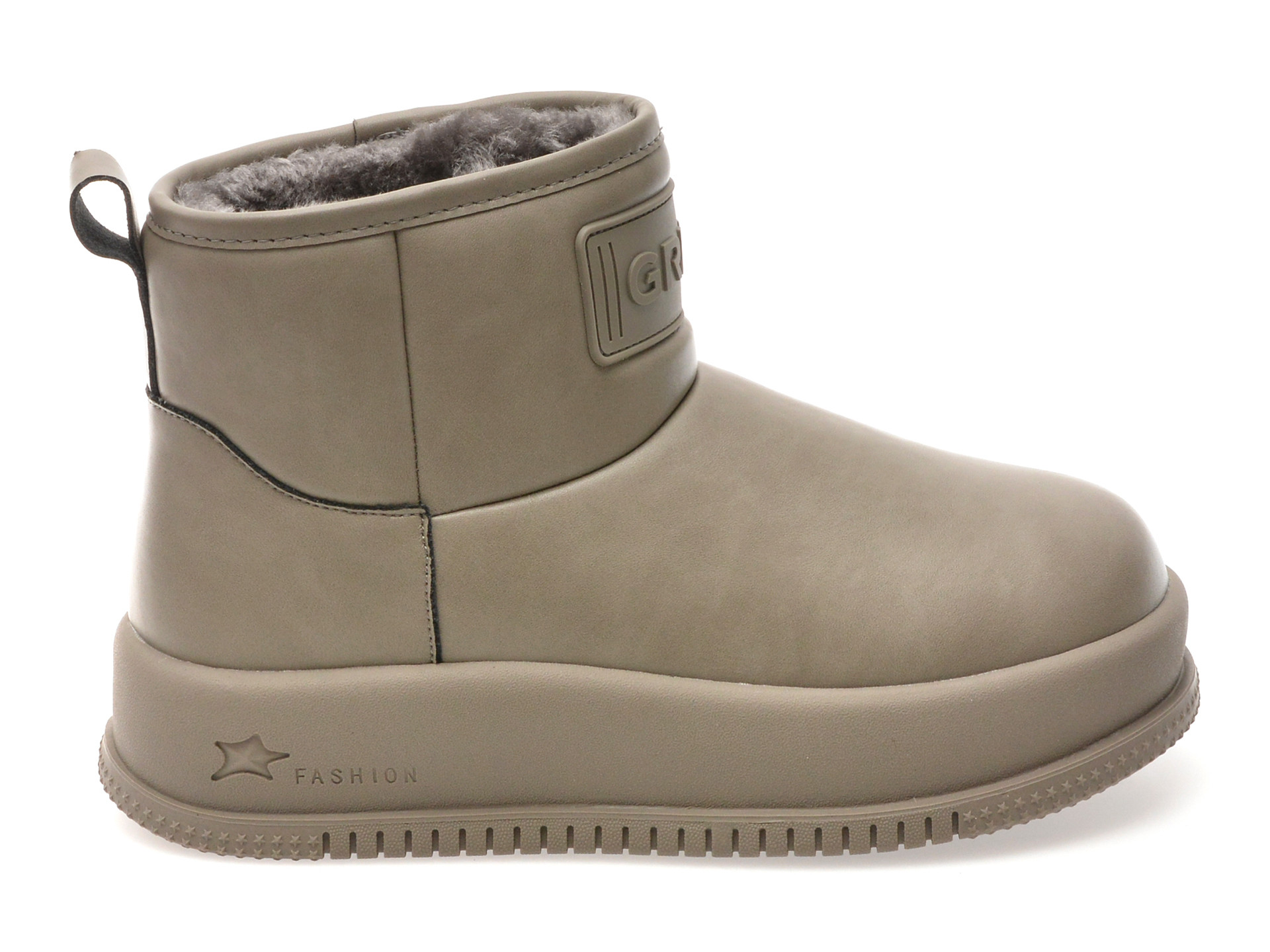 Ghete GRYXX gri, 936, din piele ecologica