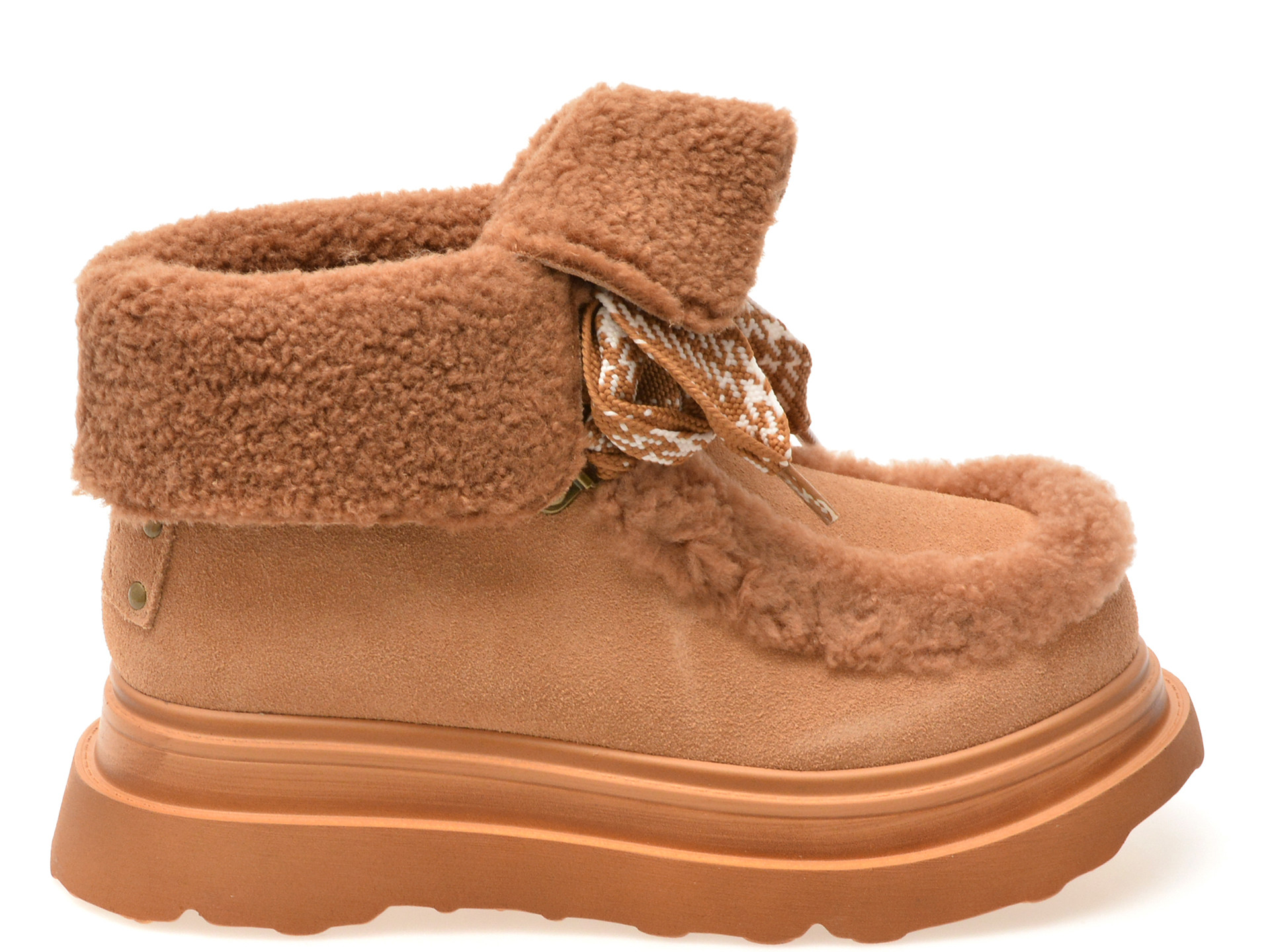 Ghete GRYXX maro, 3088, din piele intoarsa