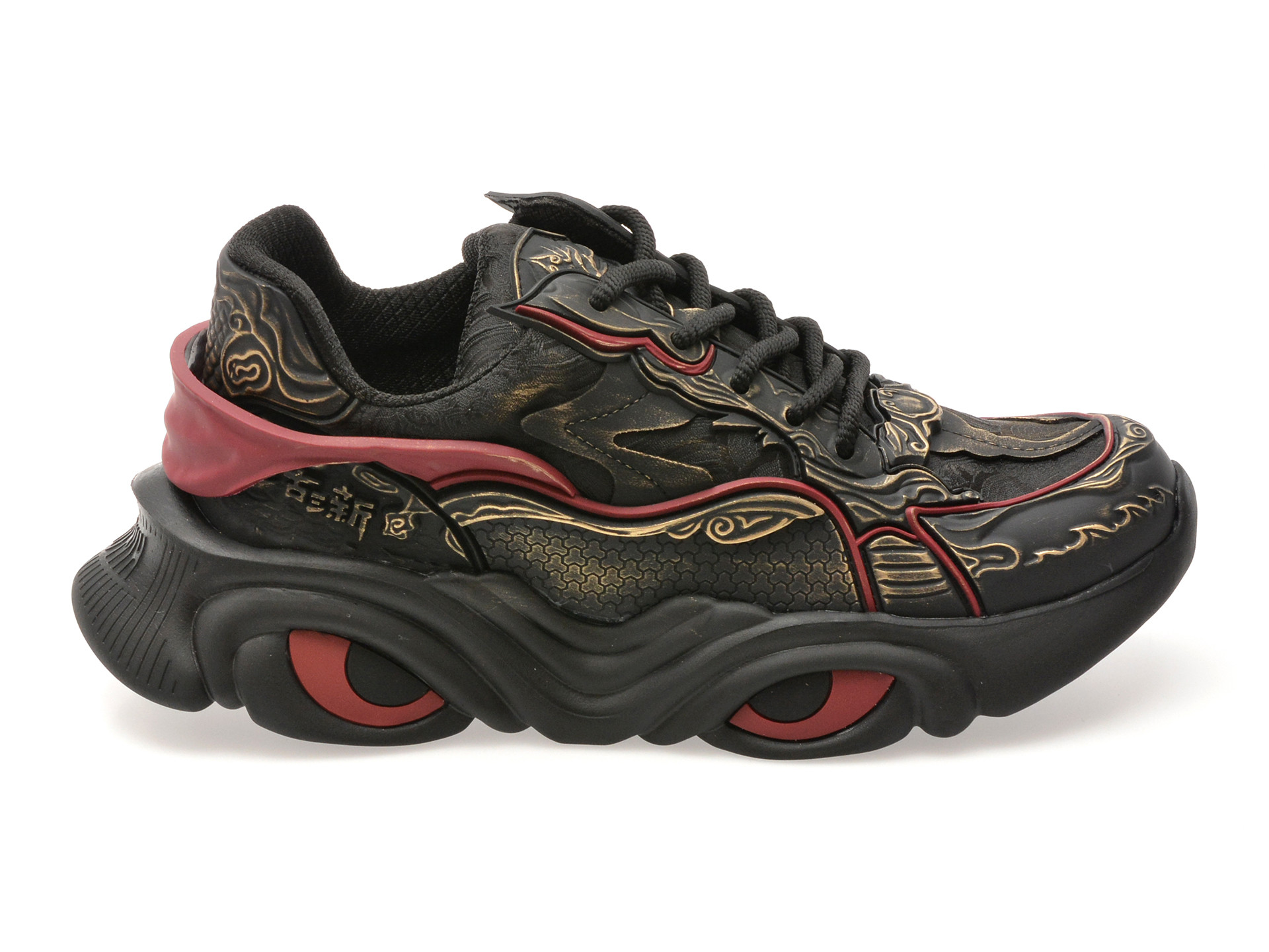 Pantofi sport GRYXX negri, 303008, din material textil