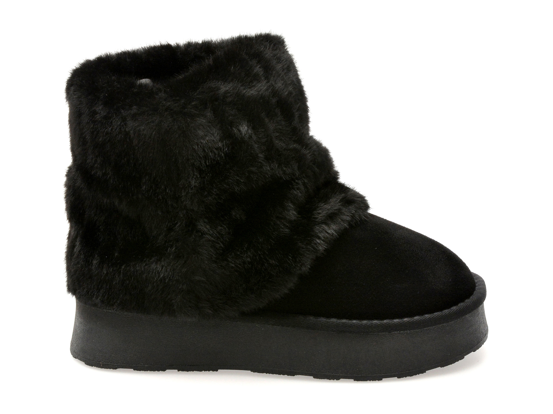 Ghete GRYXX negre, 239093, din piele intoarsa