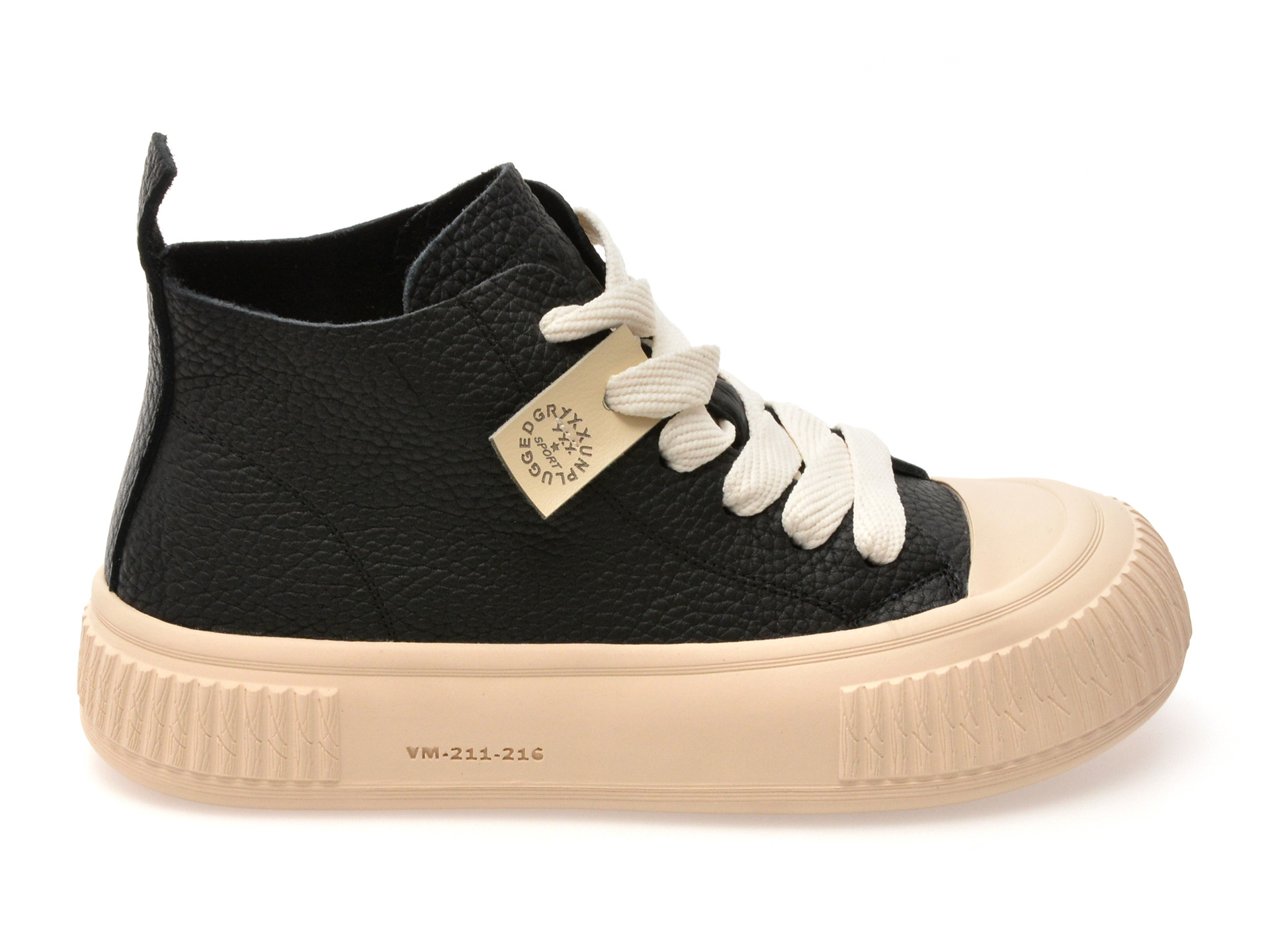 Ghete GRYXX negre, 2661, din piele naturala