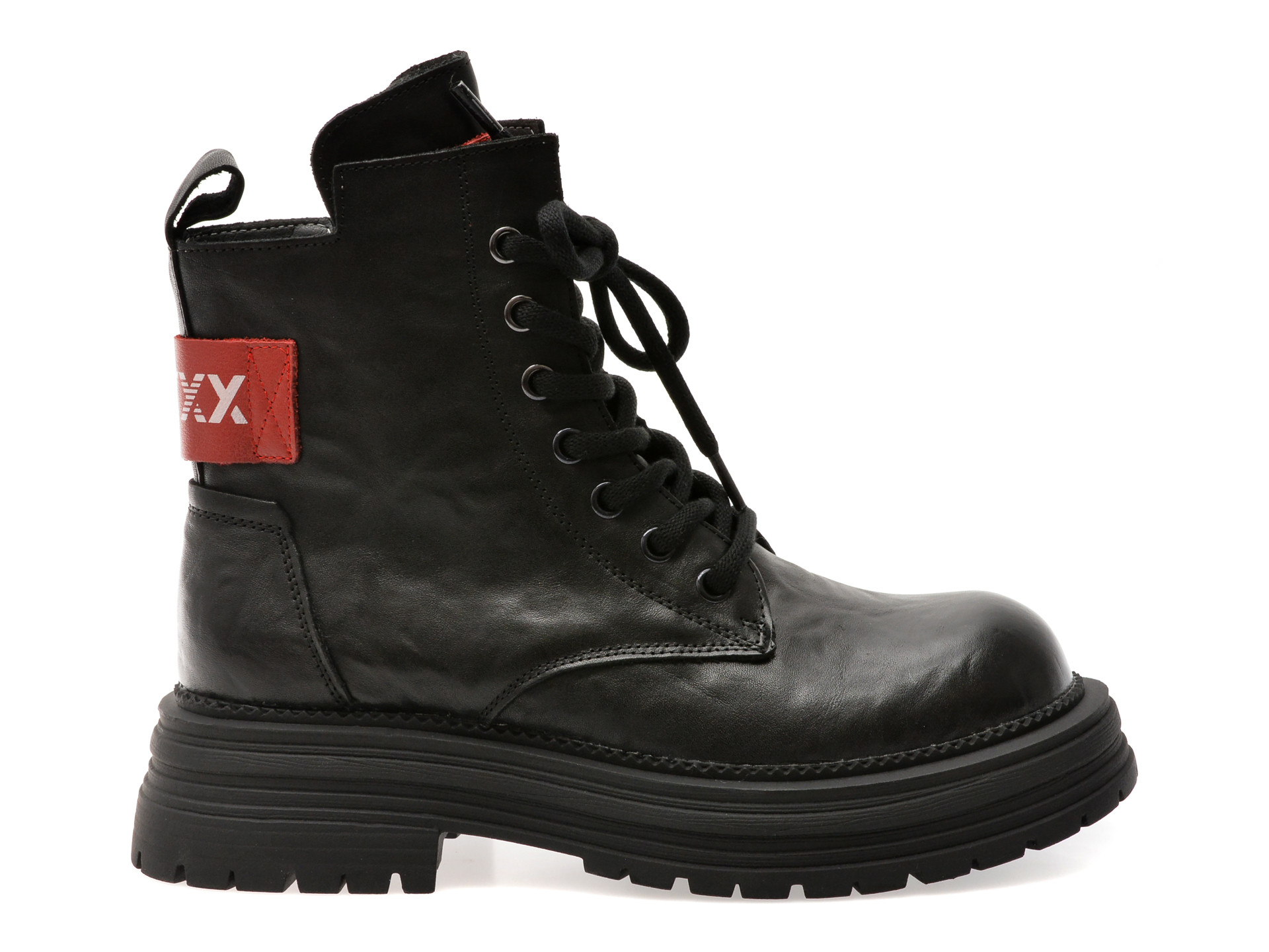 Bocanci GRYXX negri, 63508, din piele naturala