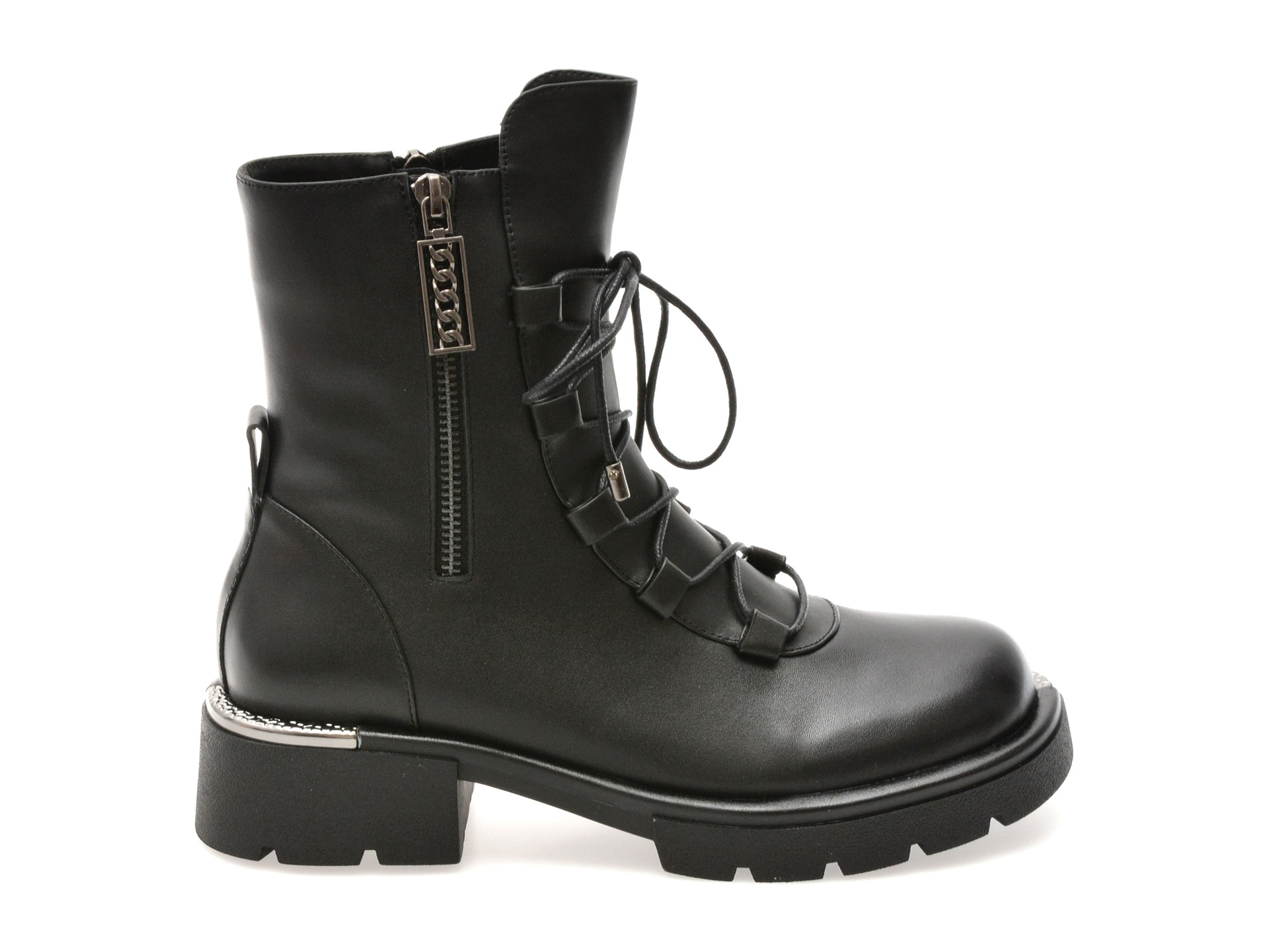 Ghete GRYXX negre, M405B, din piele naturala