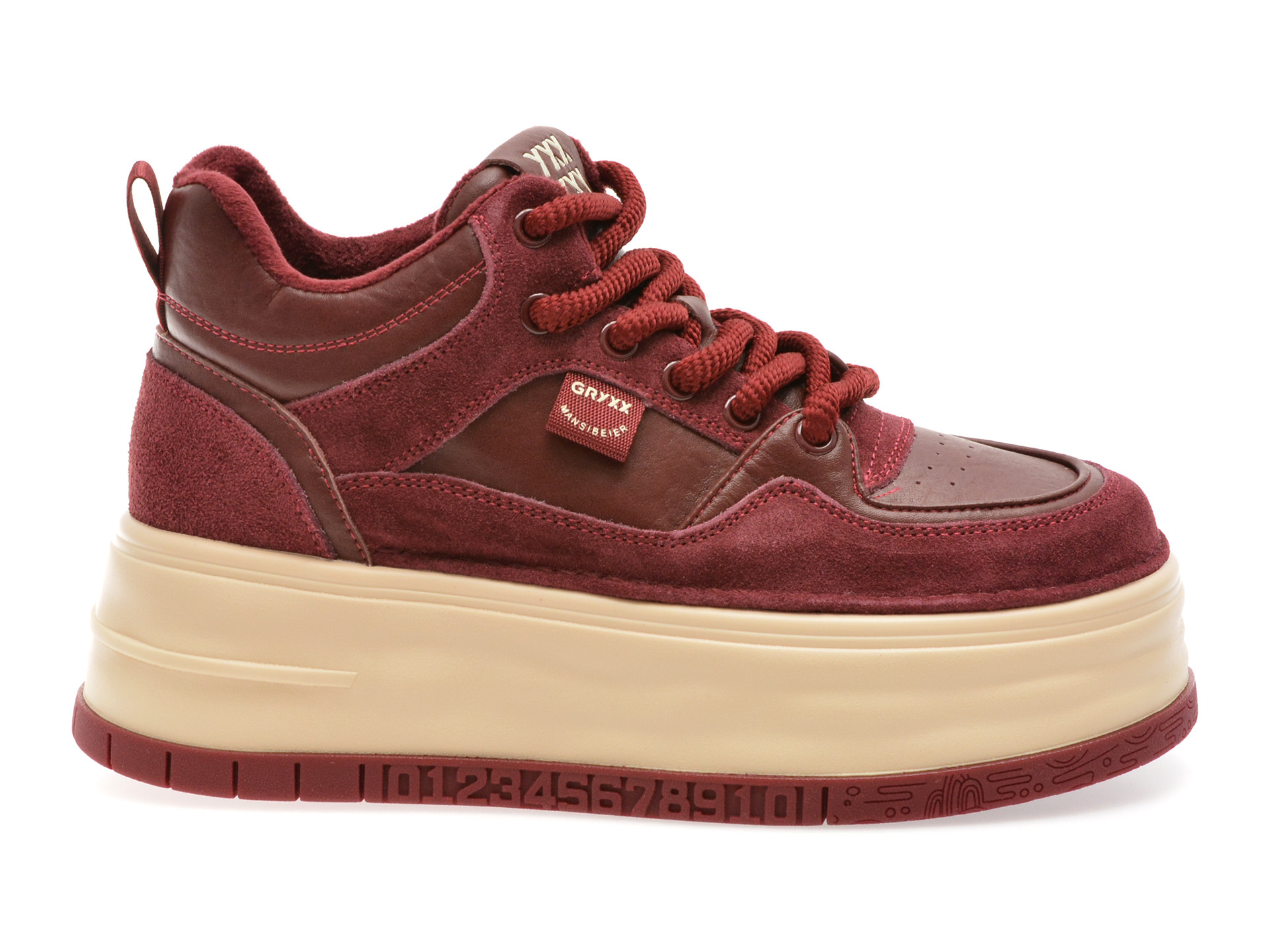 Ghete GRYXX visinii, 3972, din piele naturala