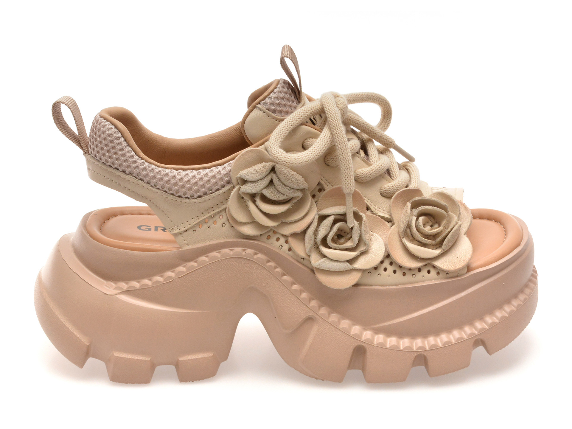 Pantofi sport GRYXX bej, 56288, din piele naturala