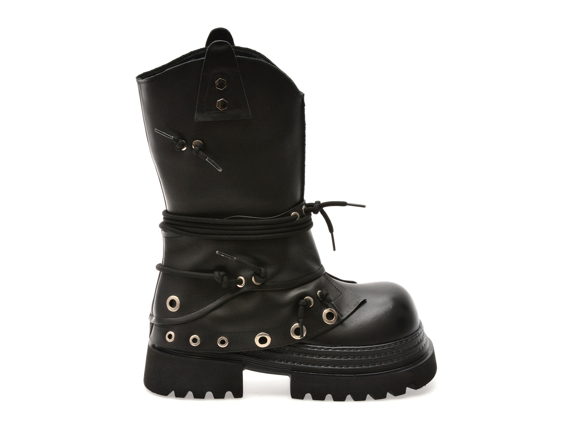 Cizme GRYXX negre, 5020, din piele naturala