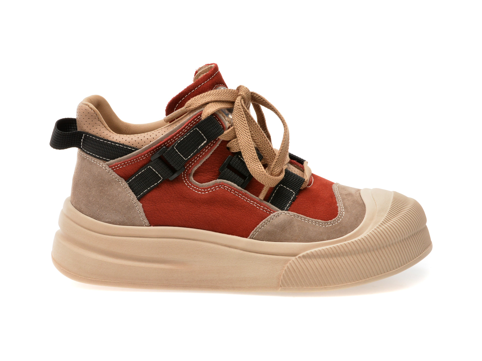 Ghete GRYXX rosii, 59683, din piele naturala