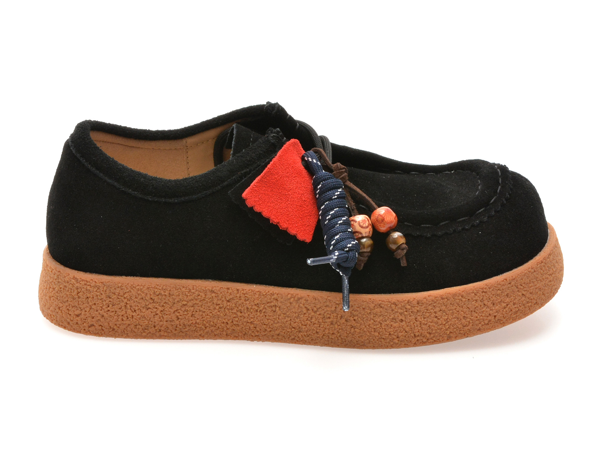 Mocasini GRYXX negri, 3712, din piele intoarsa